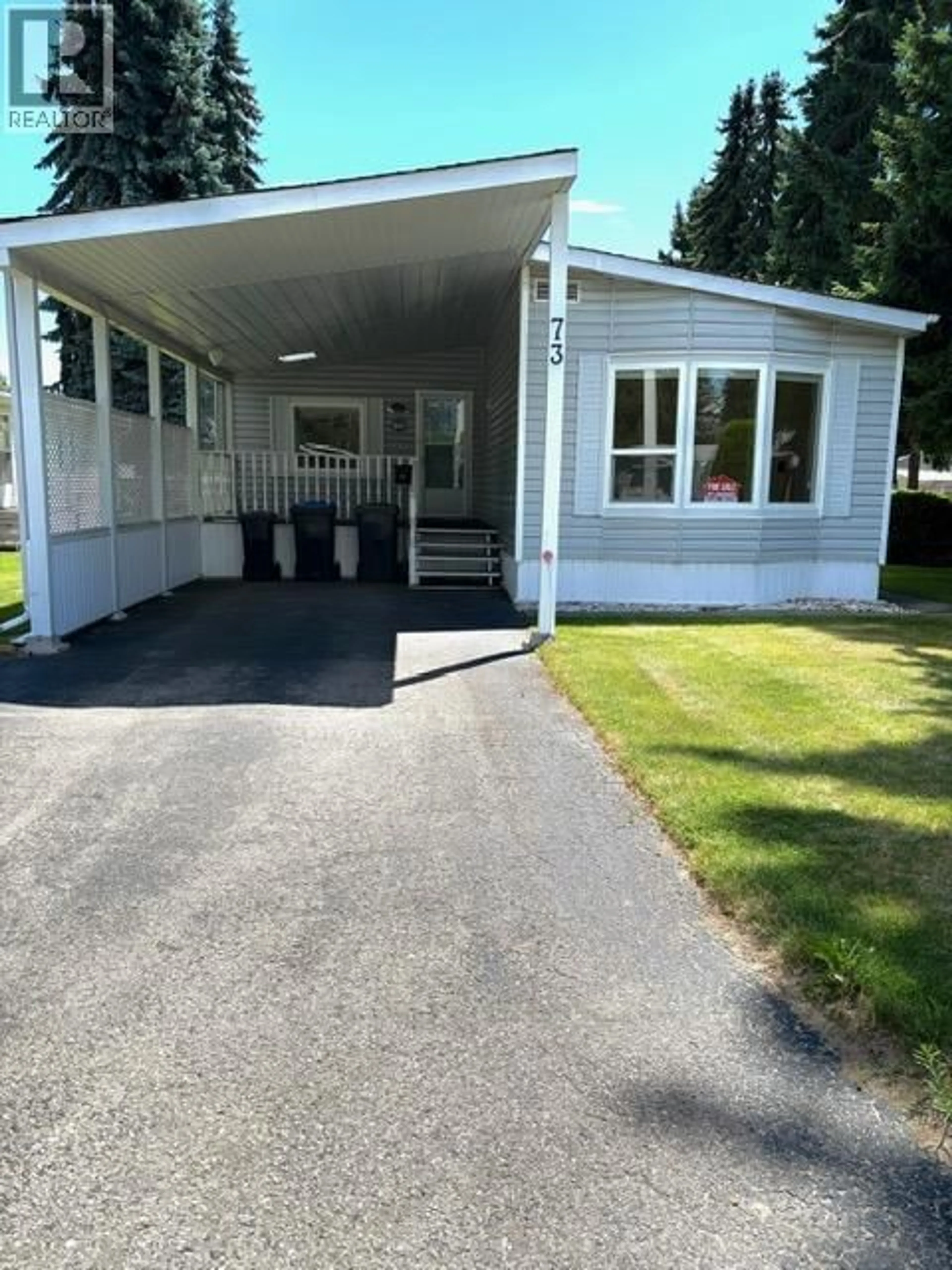 Home with vinyl exterior material, street for 73 - 3535 CASORSO ROAD, Kelowna British Columbia V1W3E1