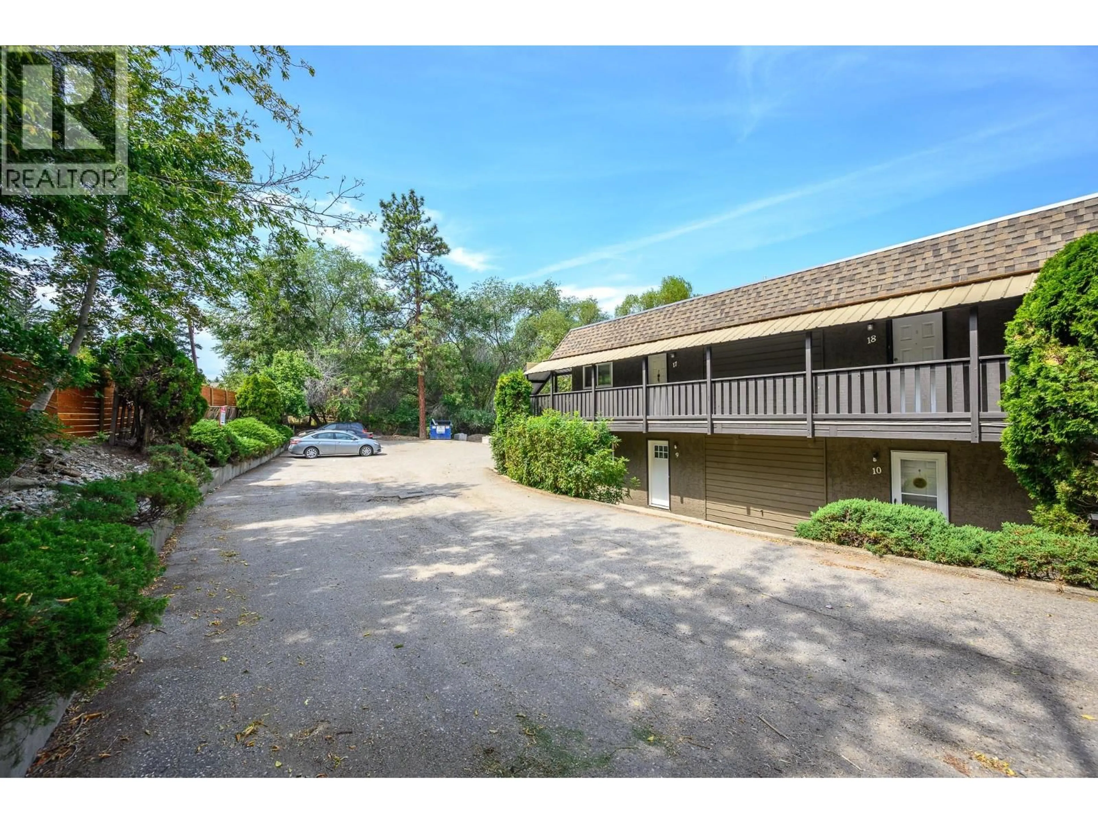 A pic from outside/outdoor area/front of a property/back of a property/a pic from drone, street for 9 - 3413 OKANAGAN AVENUE, Vernon British Columbia V1T1K5