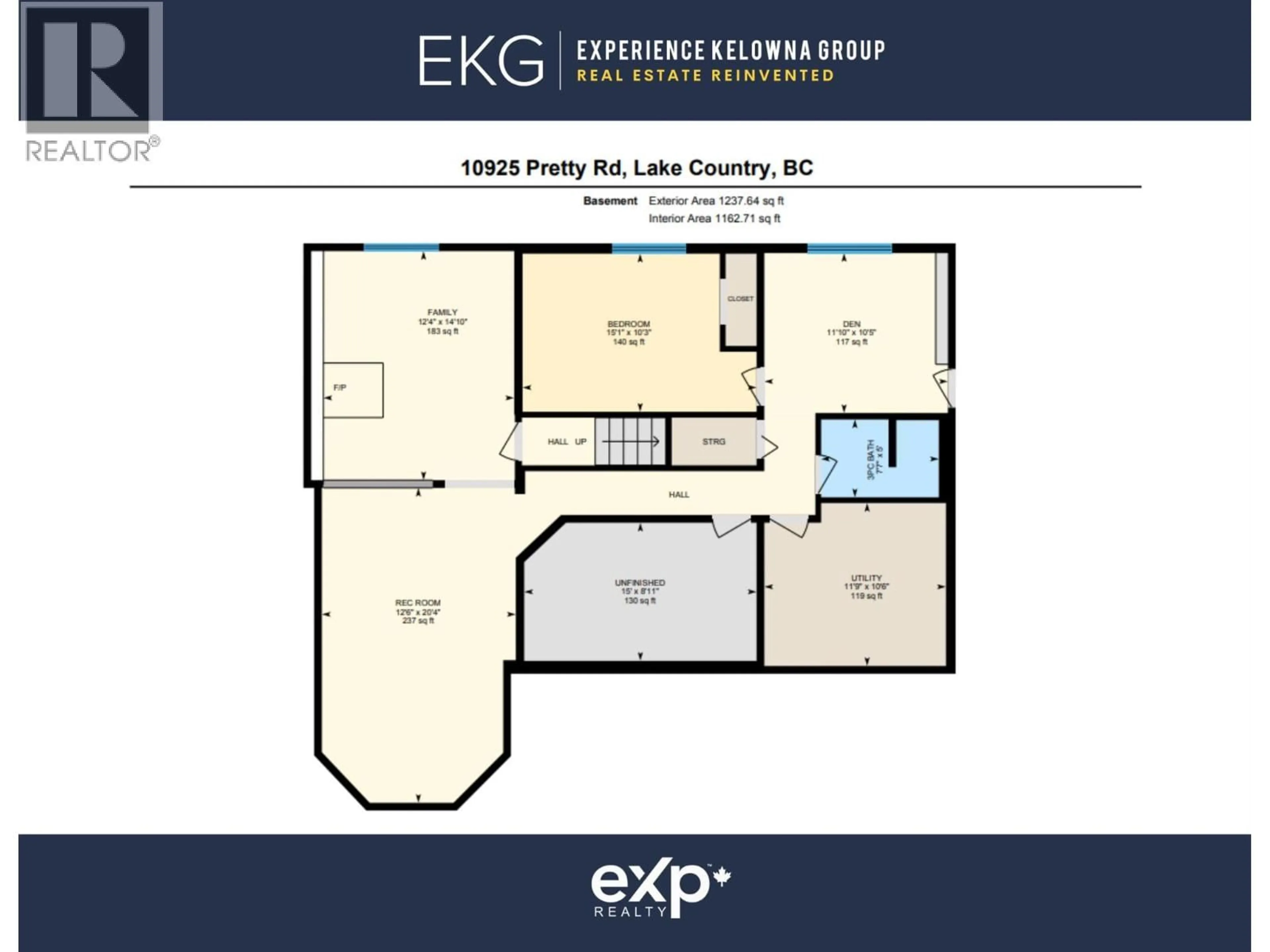 Floor plan for 10925 PRETTY ROAD, Lake Country British Columbia V4V1H4