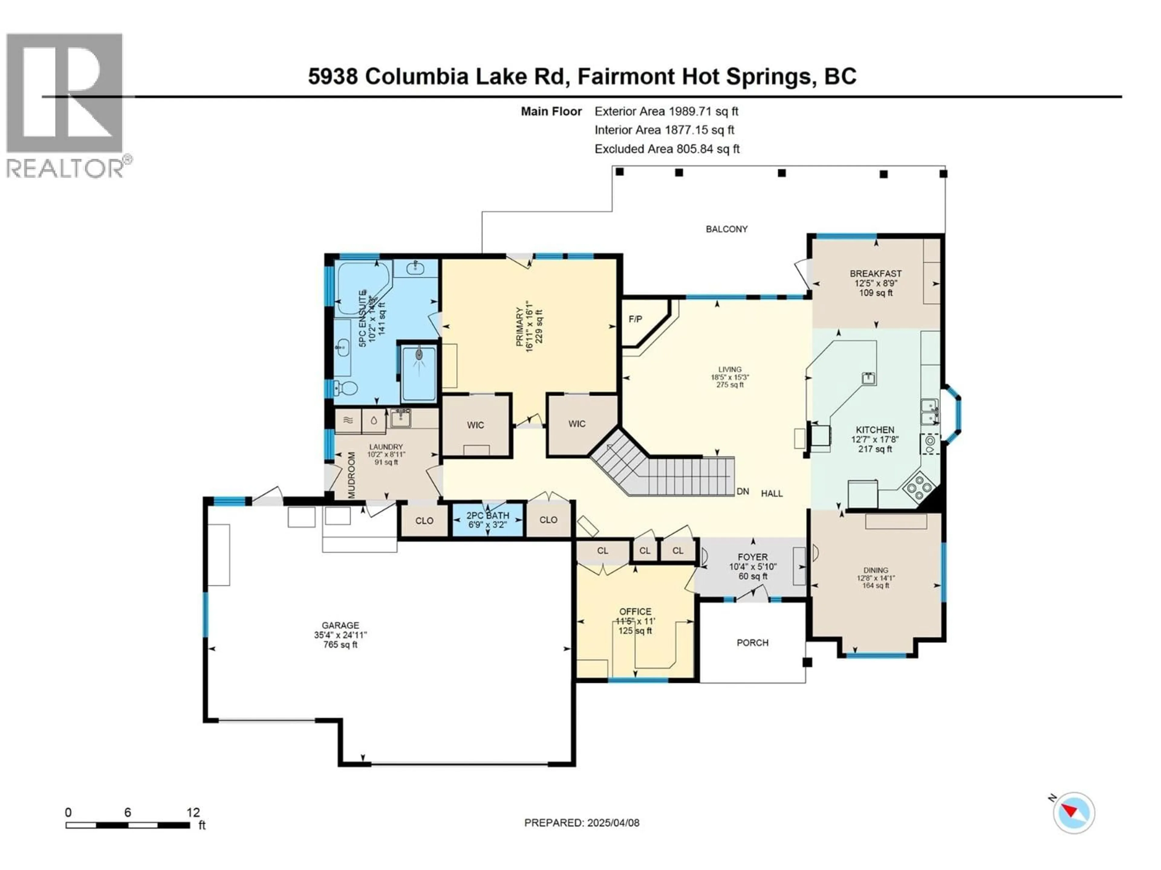 Floor plan for 5938 COLUMBIA LAKE ROAD, Fairmont Hot Springs British Columbia V0B1L2