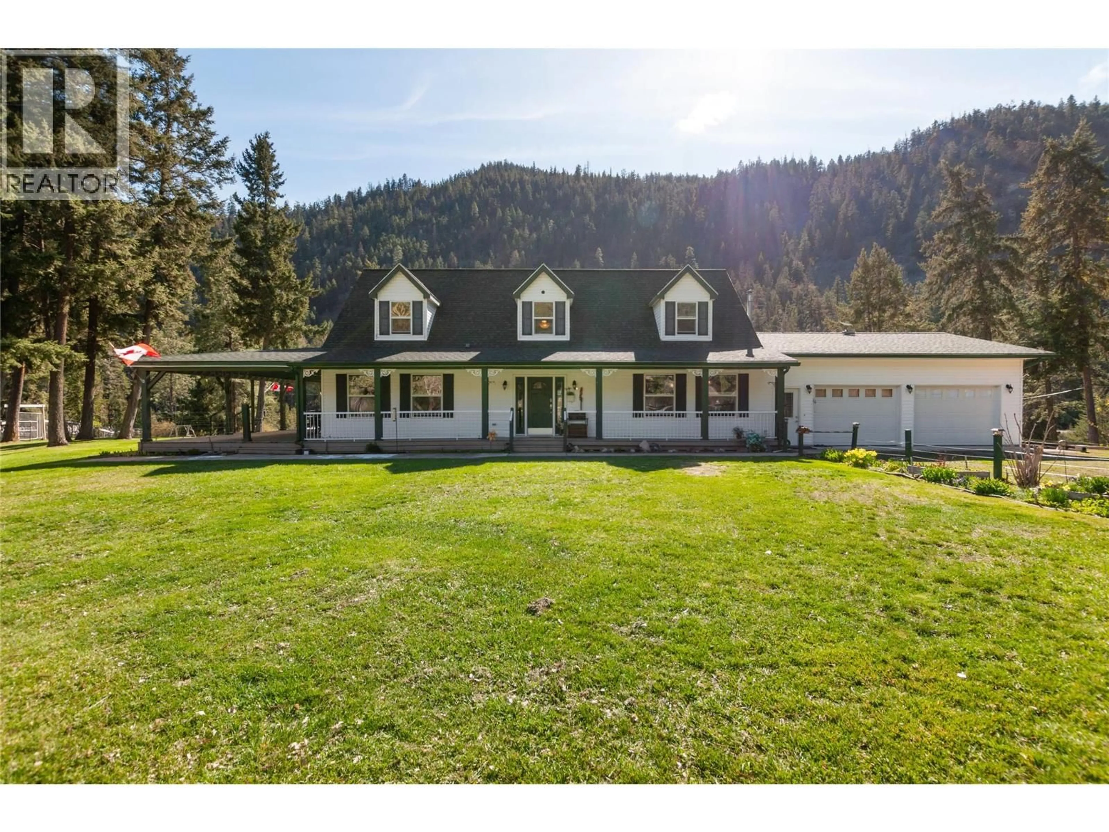 A pic from outside/outdoor area/front of a property/back of a property/a pic from drone, mountain view for 2821 OLD HEDLEY ROAD, Hedley British Columbia V0X1K0