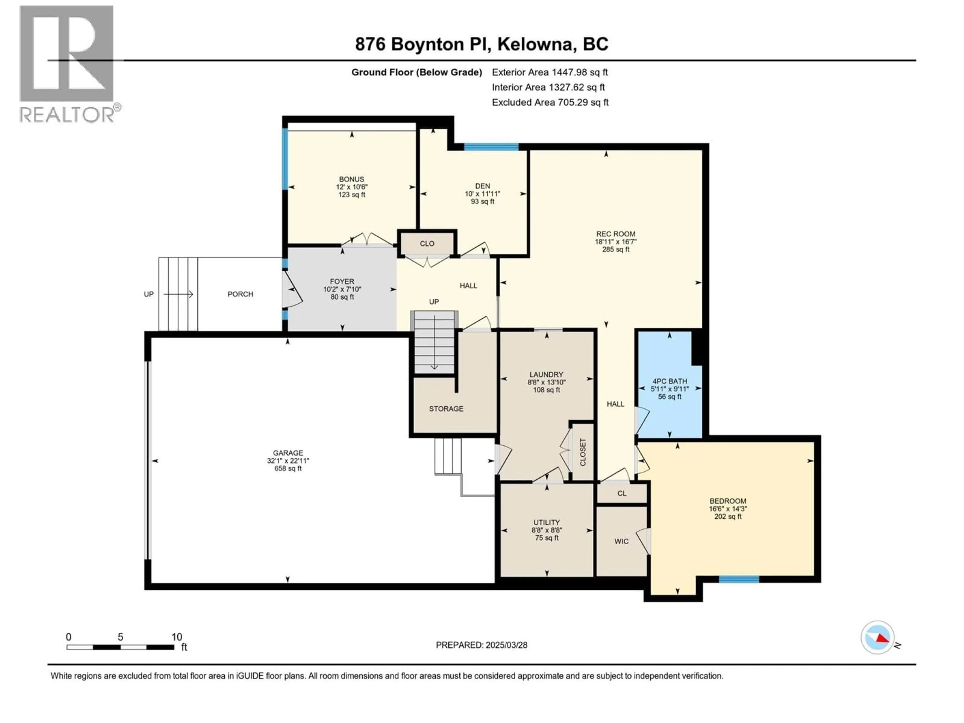 Floor plan for 876 BOYNTON PLACE, Kelowna British Columbia V1V2Y1