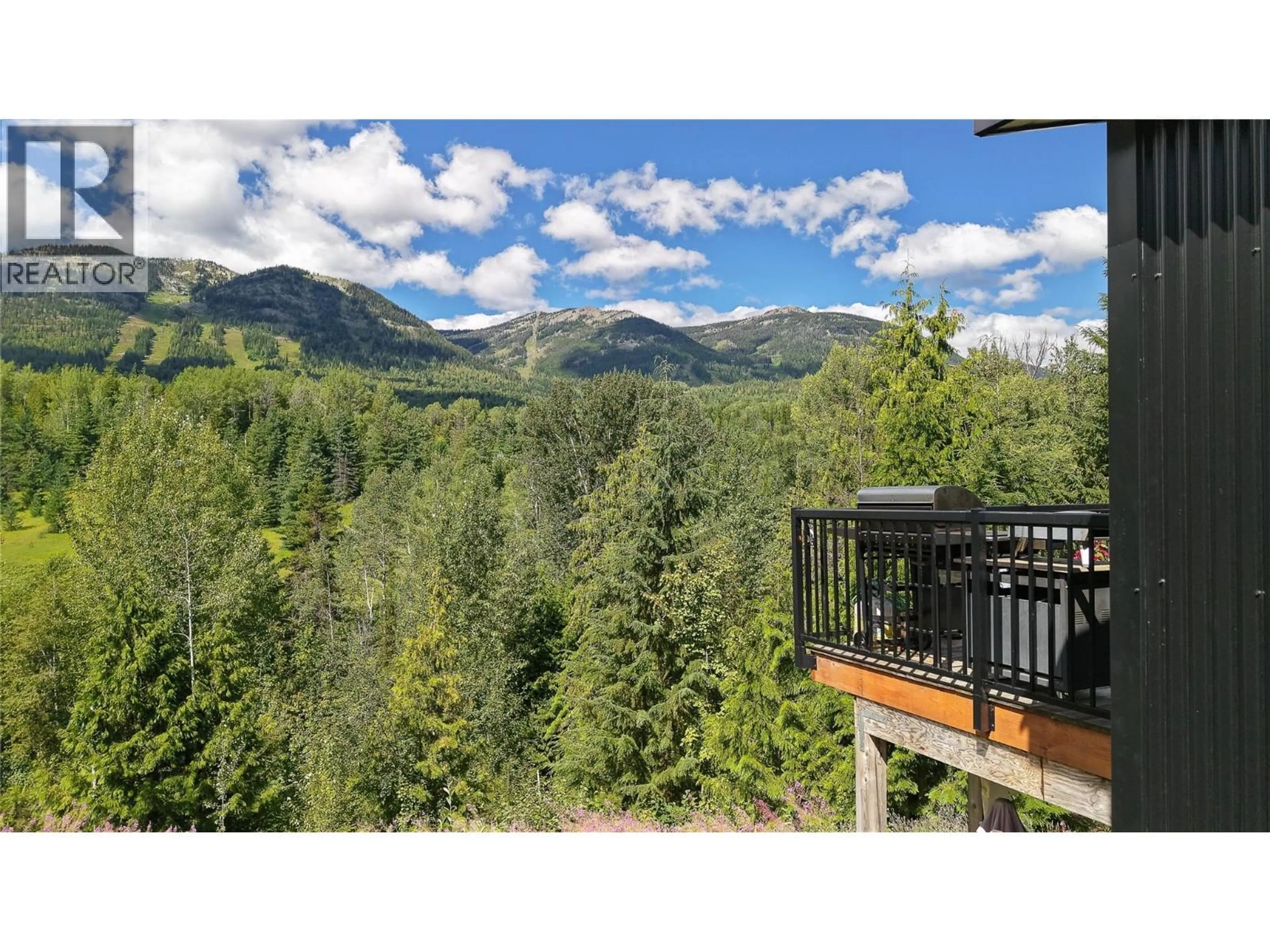 A pic from outside/outdoor area/front of a property/back of a property/a pic from drone, mountain view for 300 RICHIE ROAD, Rossland British Columbia V0G1Y0