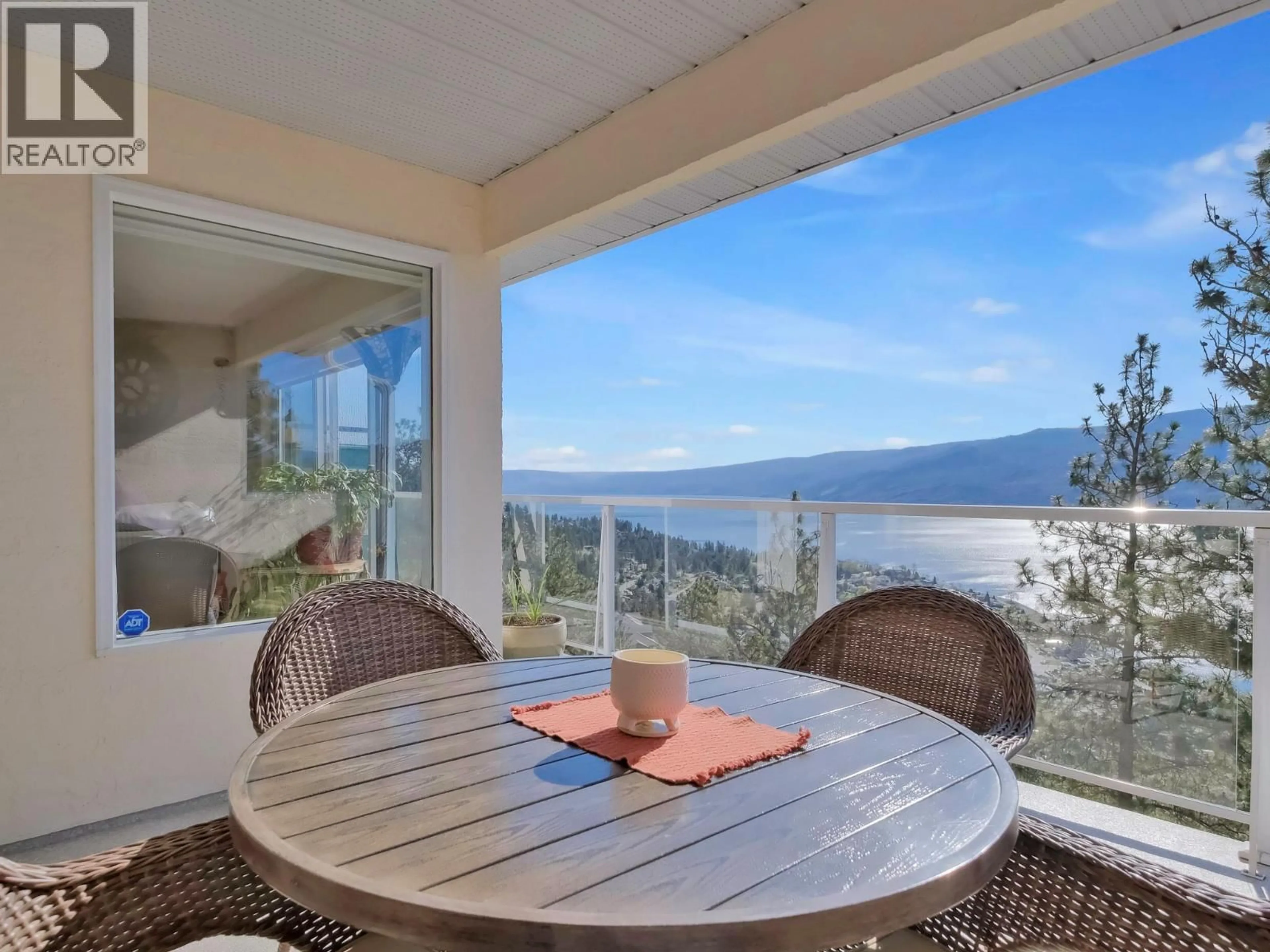 Patio, water/lake/river/ocean view for 204 - 4470 PONDEROSA DRIVE, Peachland British Columbia V0H1X5