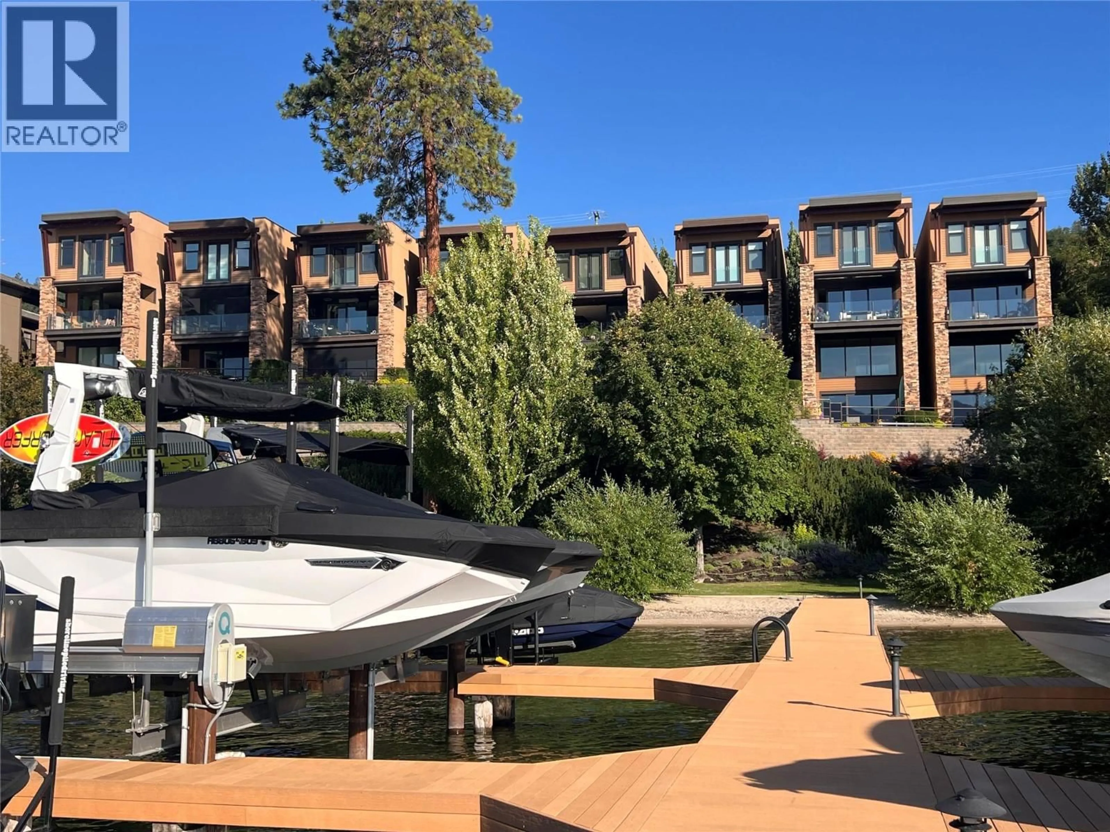 A pic from outside/outdoor area/front of a property/back of a property/a pic from drone, water/lake/river/ocean view for 6 - 5235 BUCHANAN ROAD, Peachland British Columbia V0H1X1