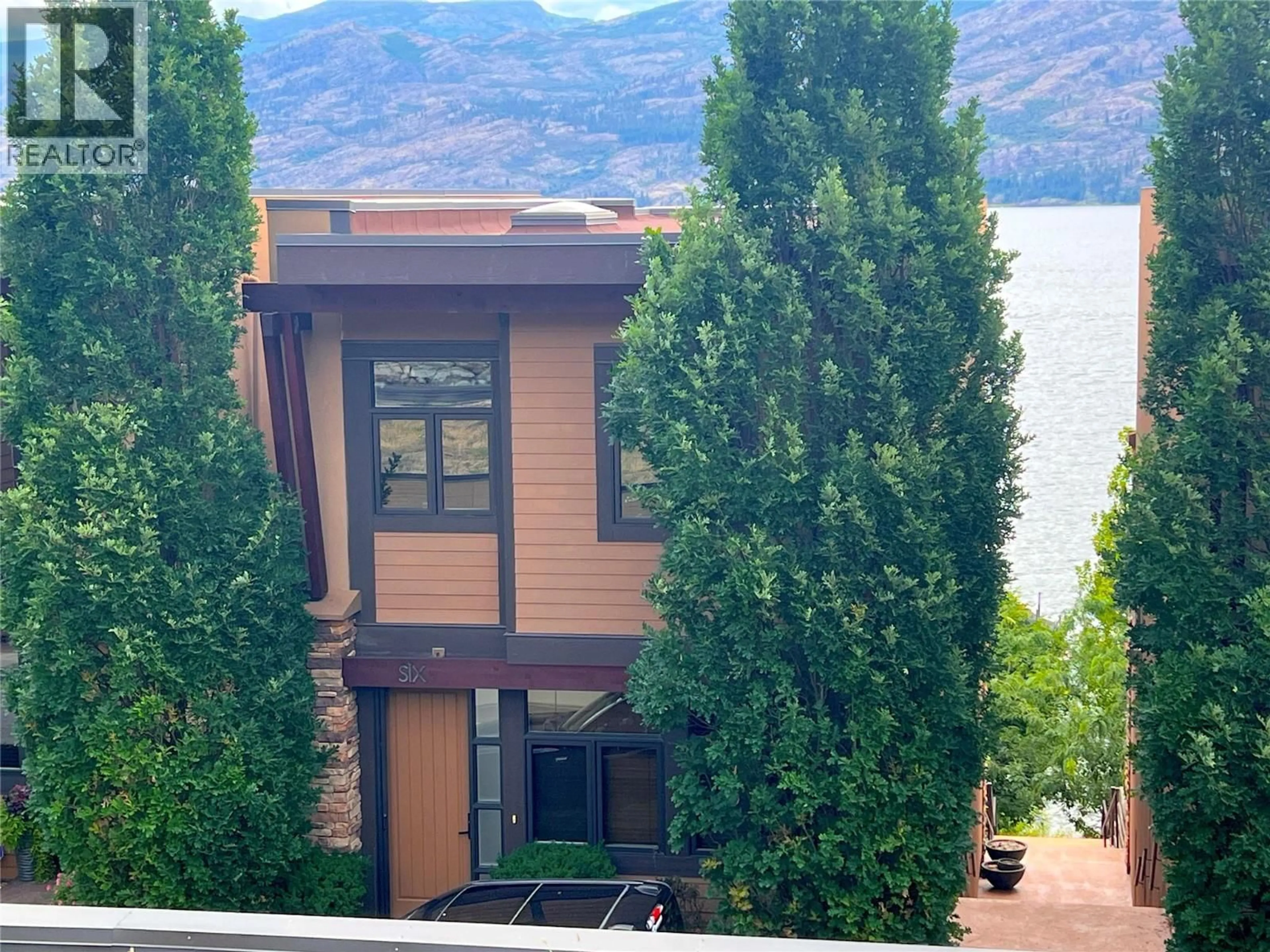A pic from outside/outdoor area/front of a property/back of a property/a pic from drone, water/lake/river/ocean view for 6 - 5235 BUCHANAN ROAD, Peachland British Columbia V0H1X1