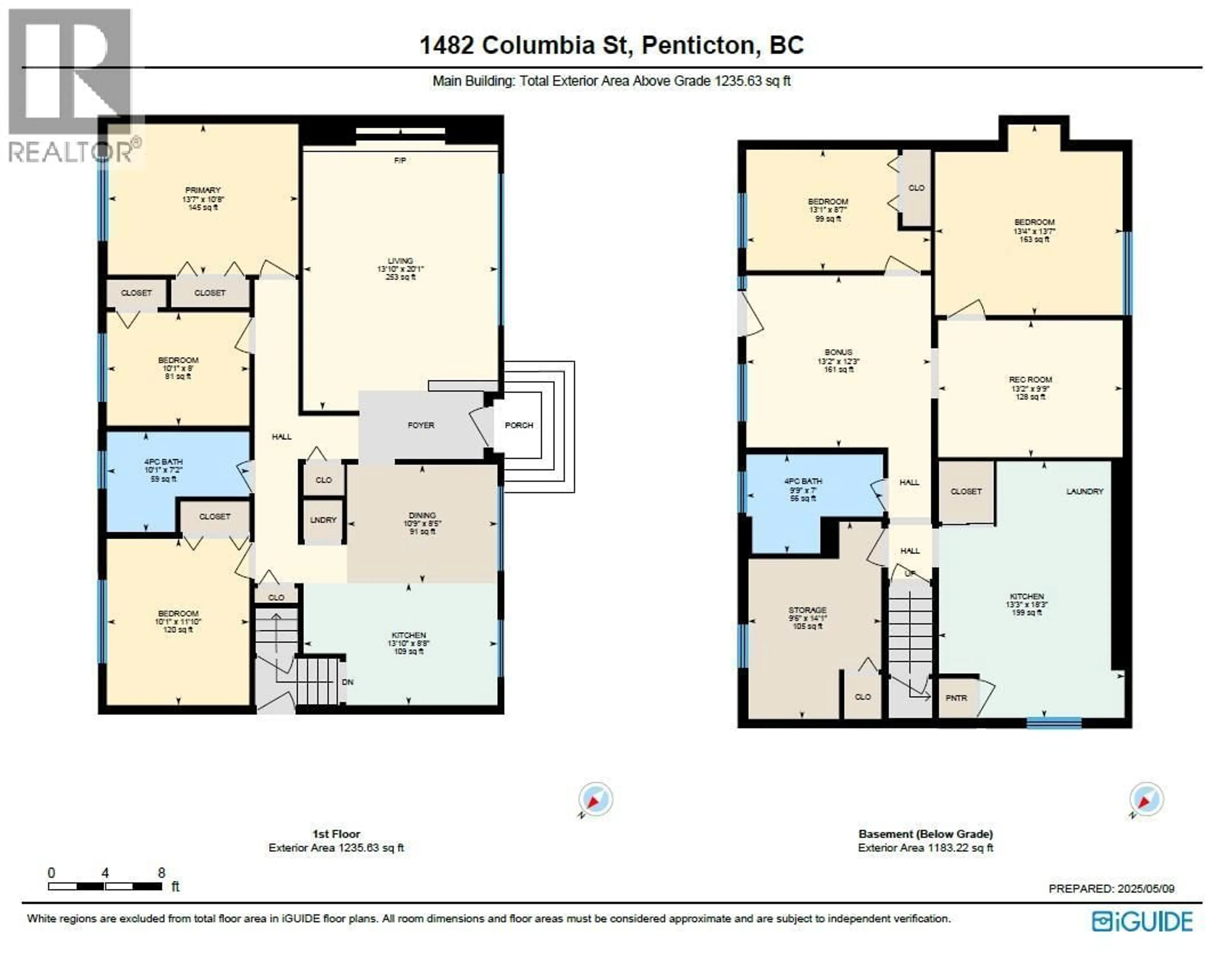 Floor plan for 1482 COLUMBIA STREET, Penticton British Columbia V2A3X8