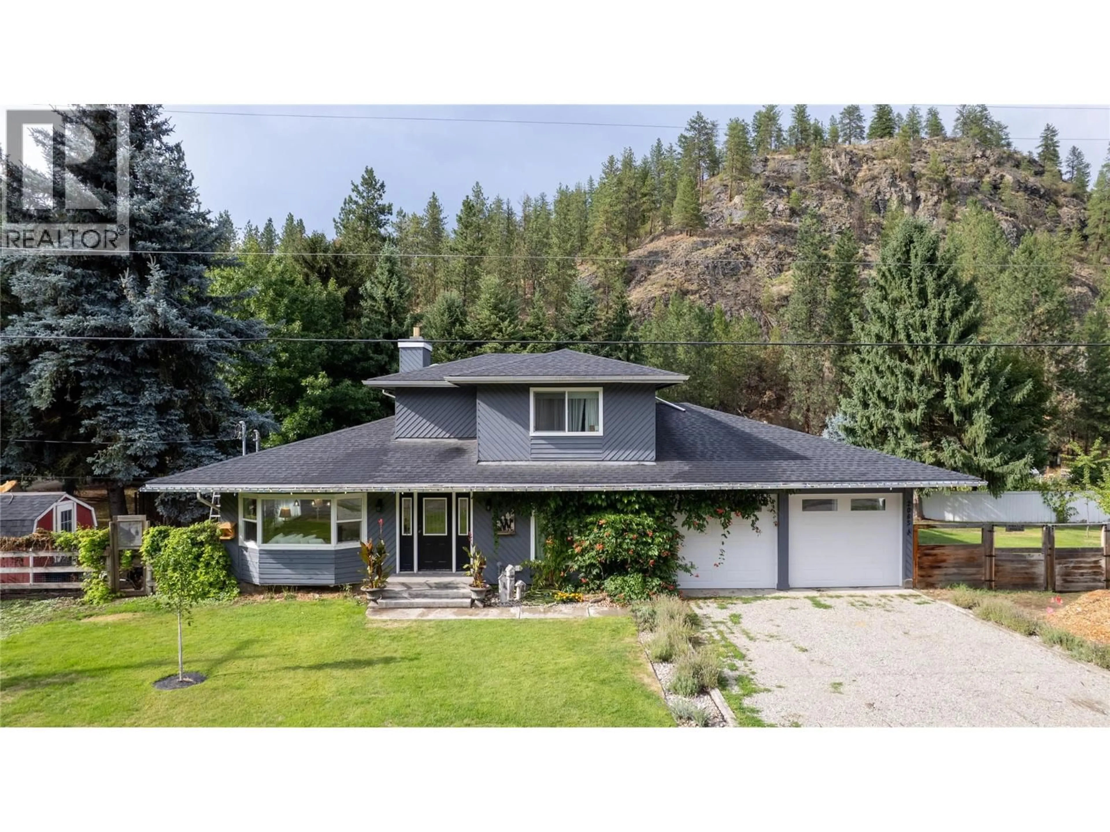 A pic from outside/outdoor area/front of a property/back of a property/a pic from drone, unknown for 2065 COALCHUTE ROAD, Grand Forks British Columbia V0H1H2
