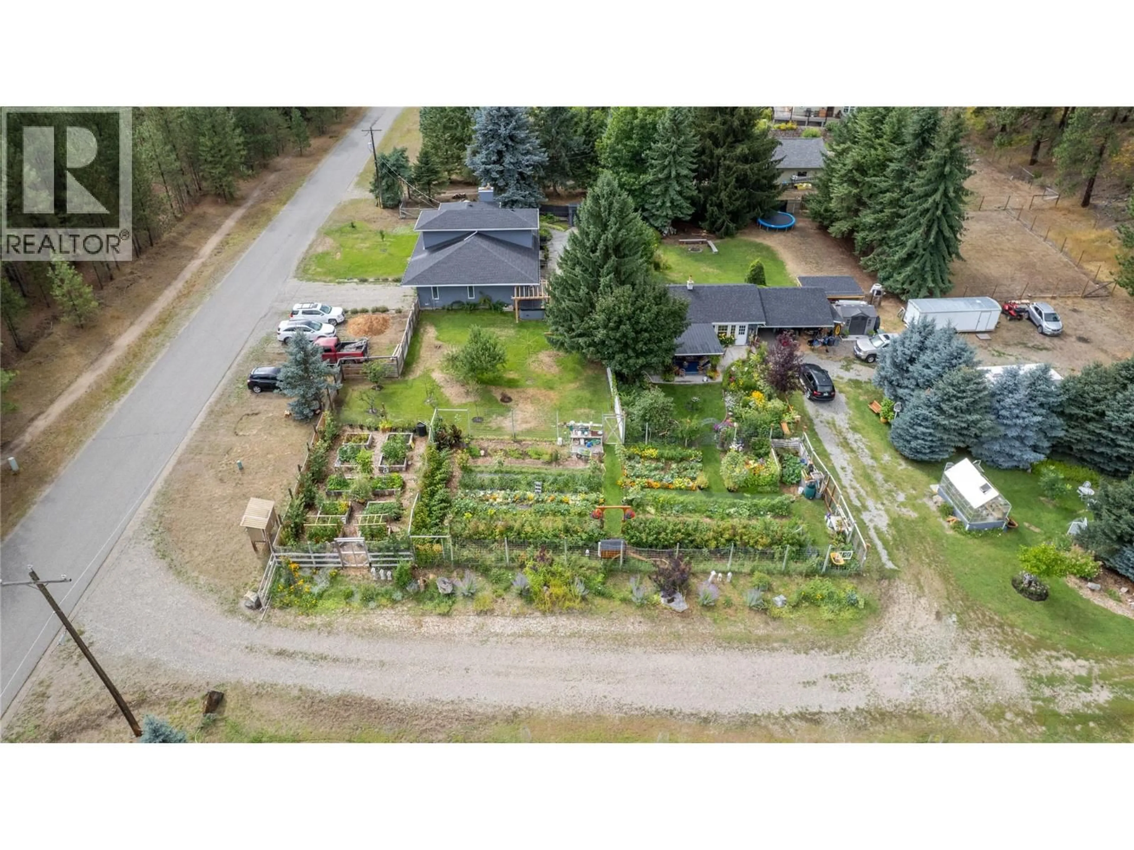 A pic from outside/outdoor area/front of a property/back of a property/a pic from drone, unknown for 2065 COALCHUTE ROAD, Grand Forks British Columbia V0H1H2