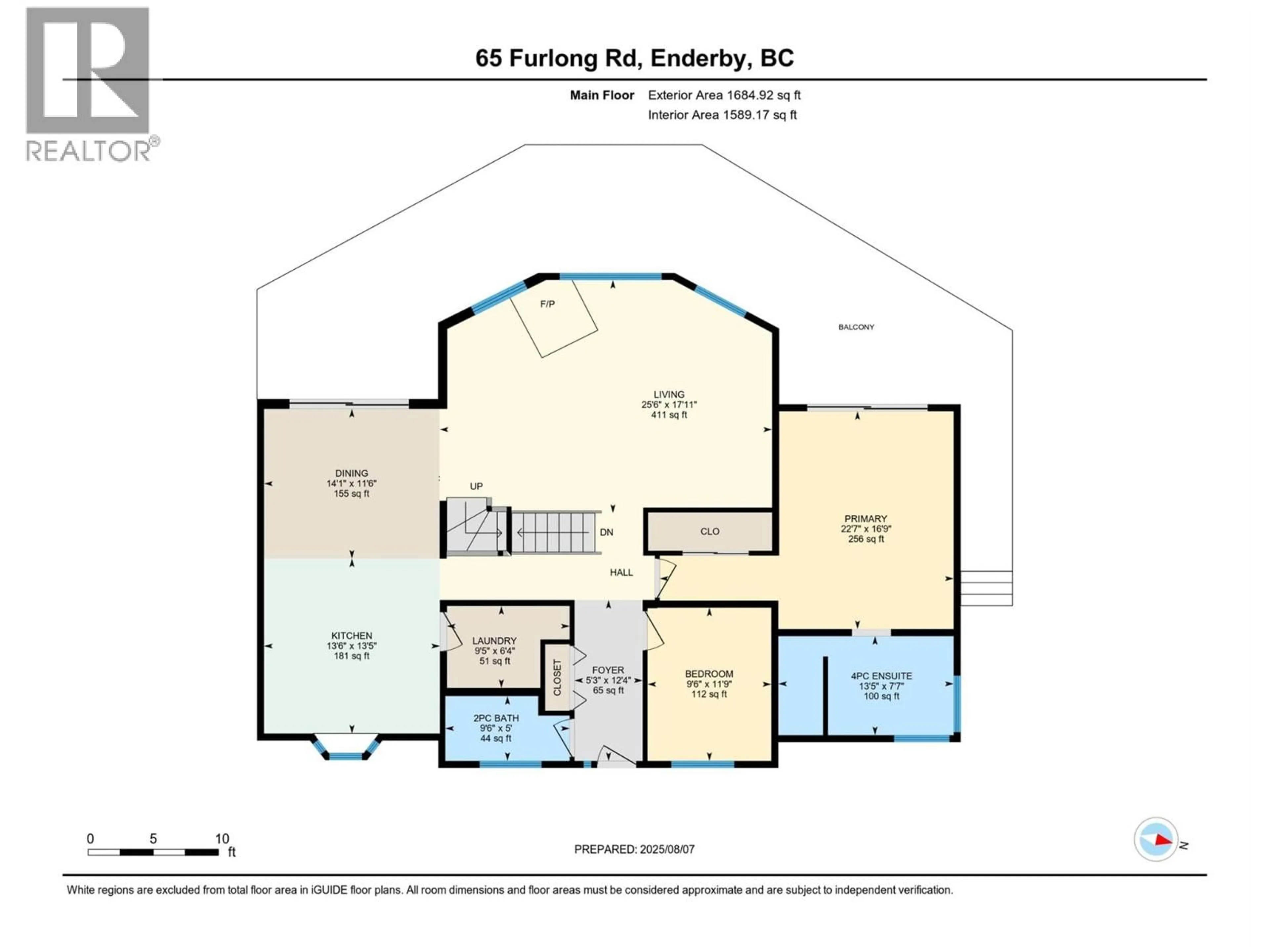 Floor plan for 65 FURLONG ROAD, Enderby British Columbia V0E1V3