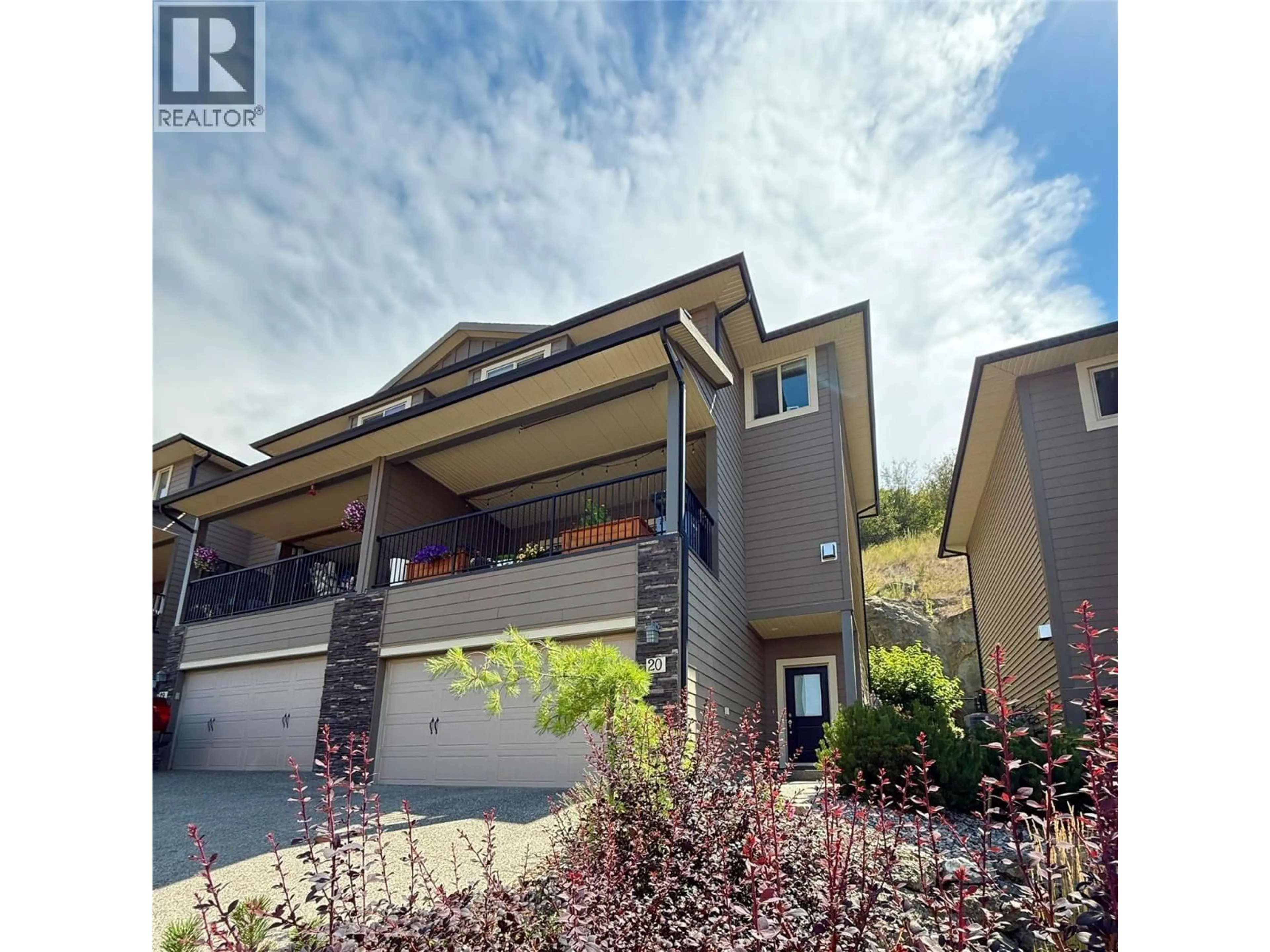 A pic from outside/outdoor area/front of a property/back of a property/a pic from drone, unknown for 20 - 1040 MT REVELSTOKE PLACE, Vernon British Columbia V1B4E3