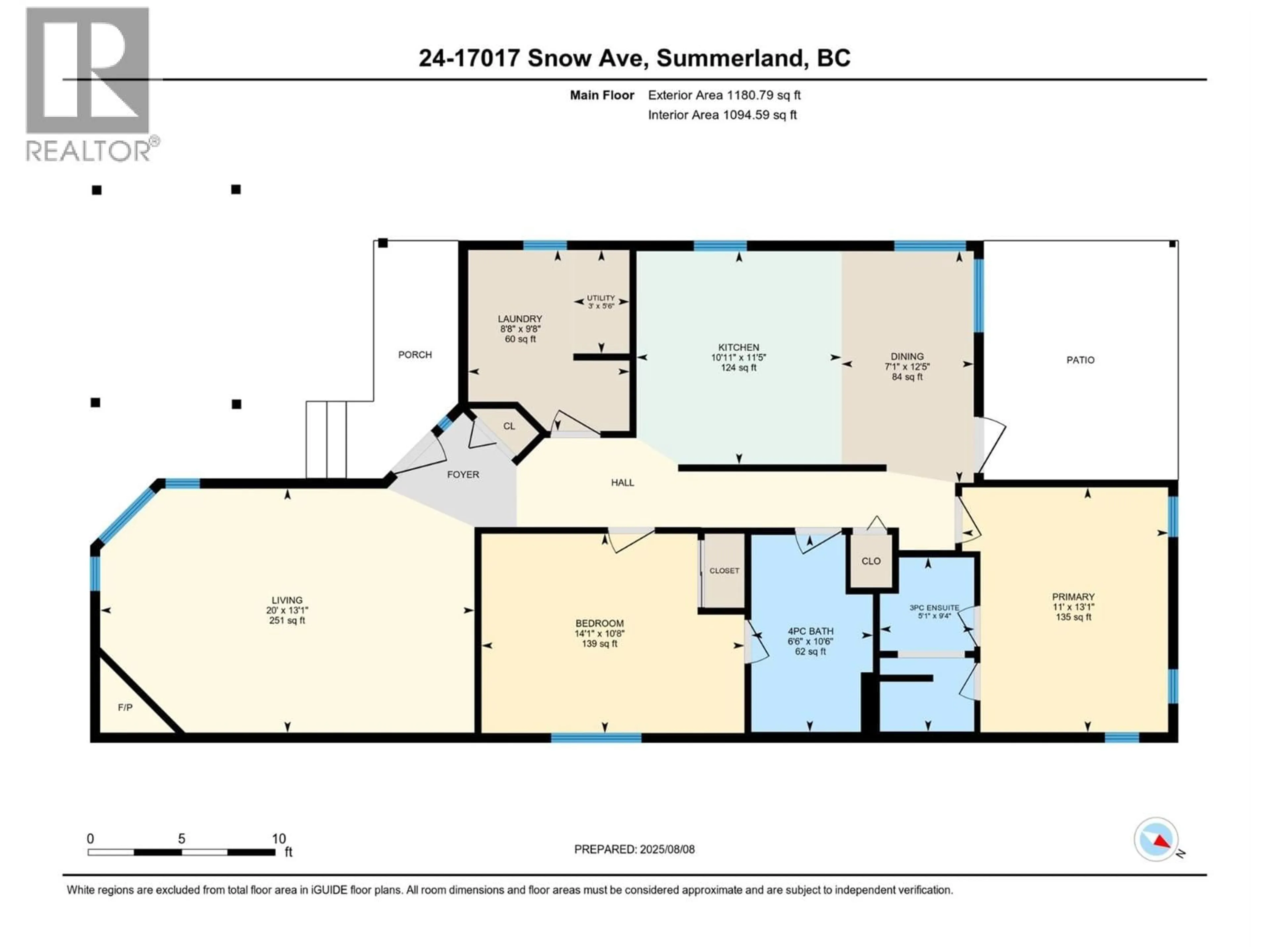 Floor plan for 24 - 17017 SNOW AVENUE, Summerland British Columbia V0H1Z6