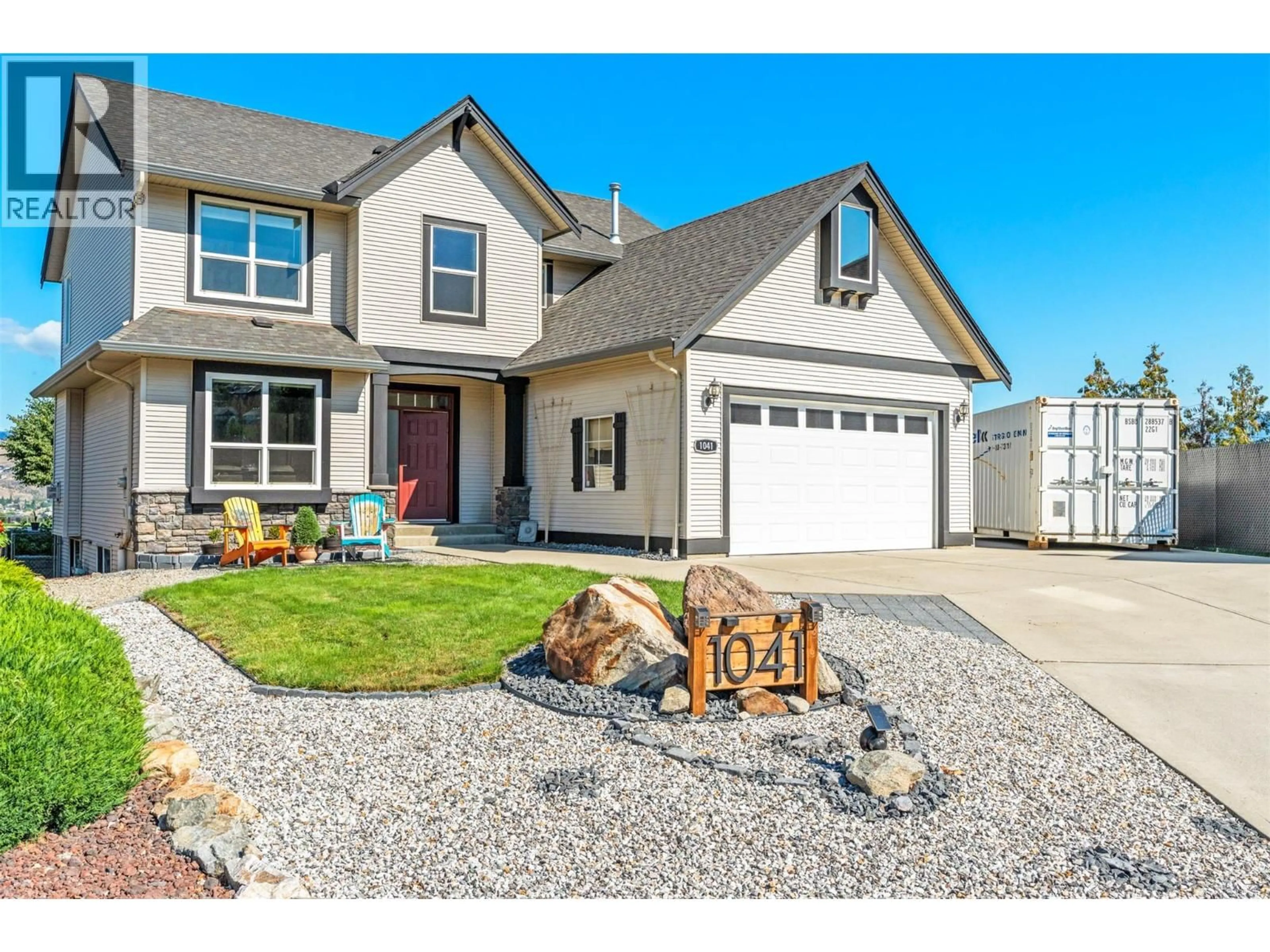 Home with vinyl exterior material, street for 1041 MT ATKINSON PLACE, Vernon British Columbia V1B3Z2