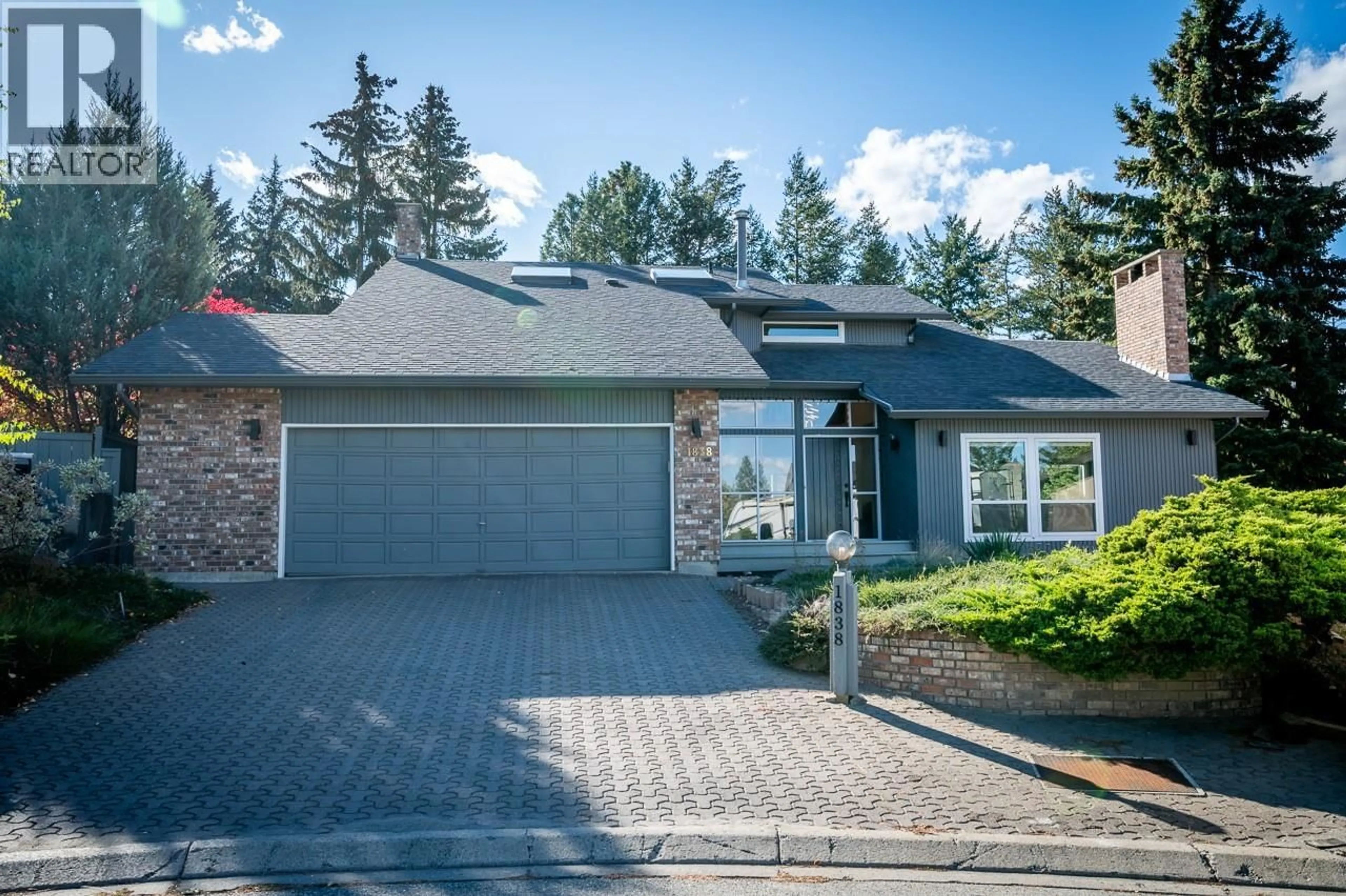 Home with brick exterior material, street for 1838 CATHEDRAL COURT, Kamloops British Columbia V2E2A7