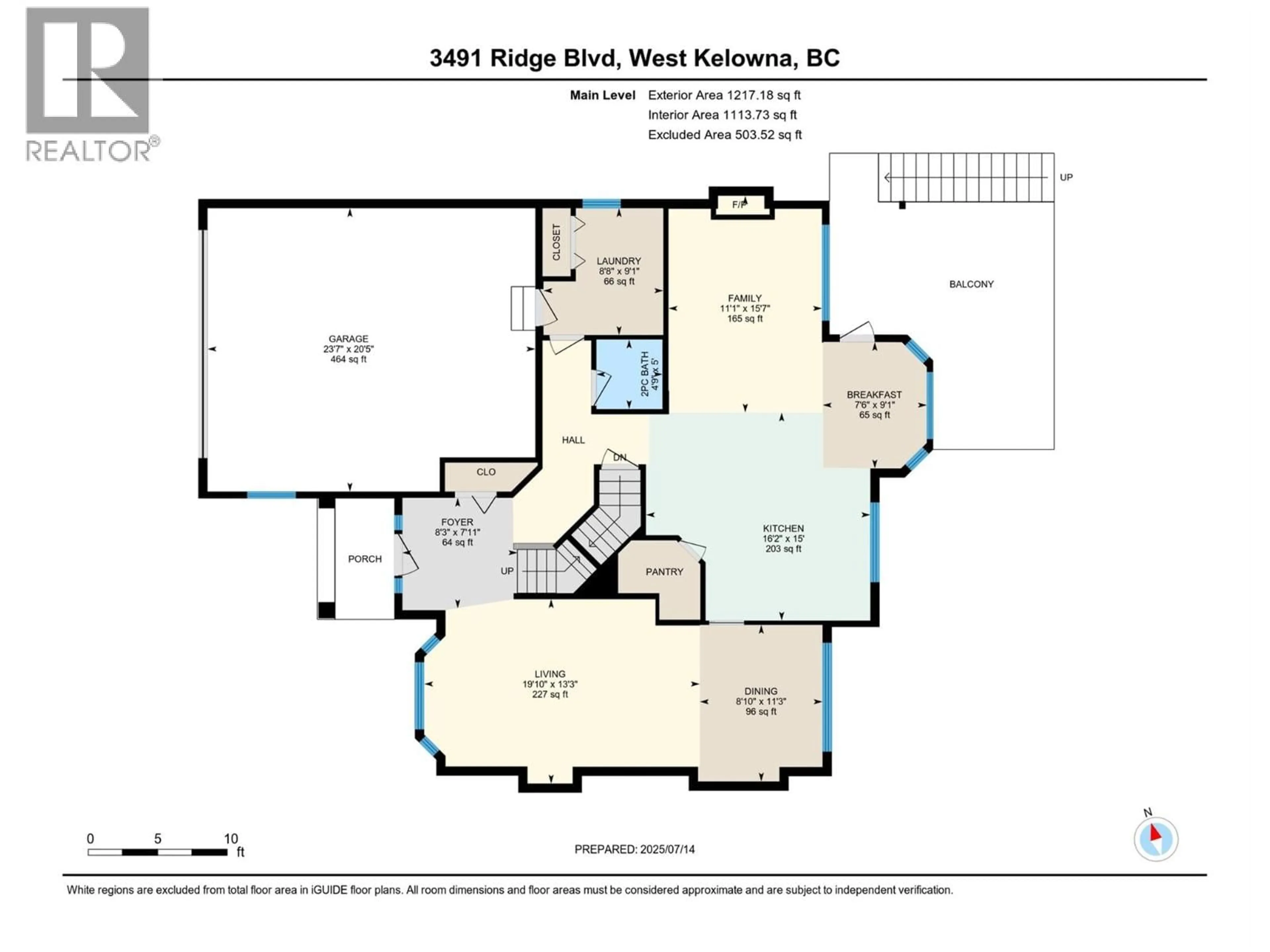 Floor plan for 3491 RIDGE BOULEVARD, West Kelowna British Columbia V4T2T1