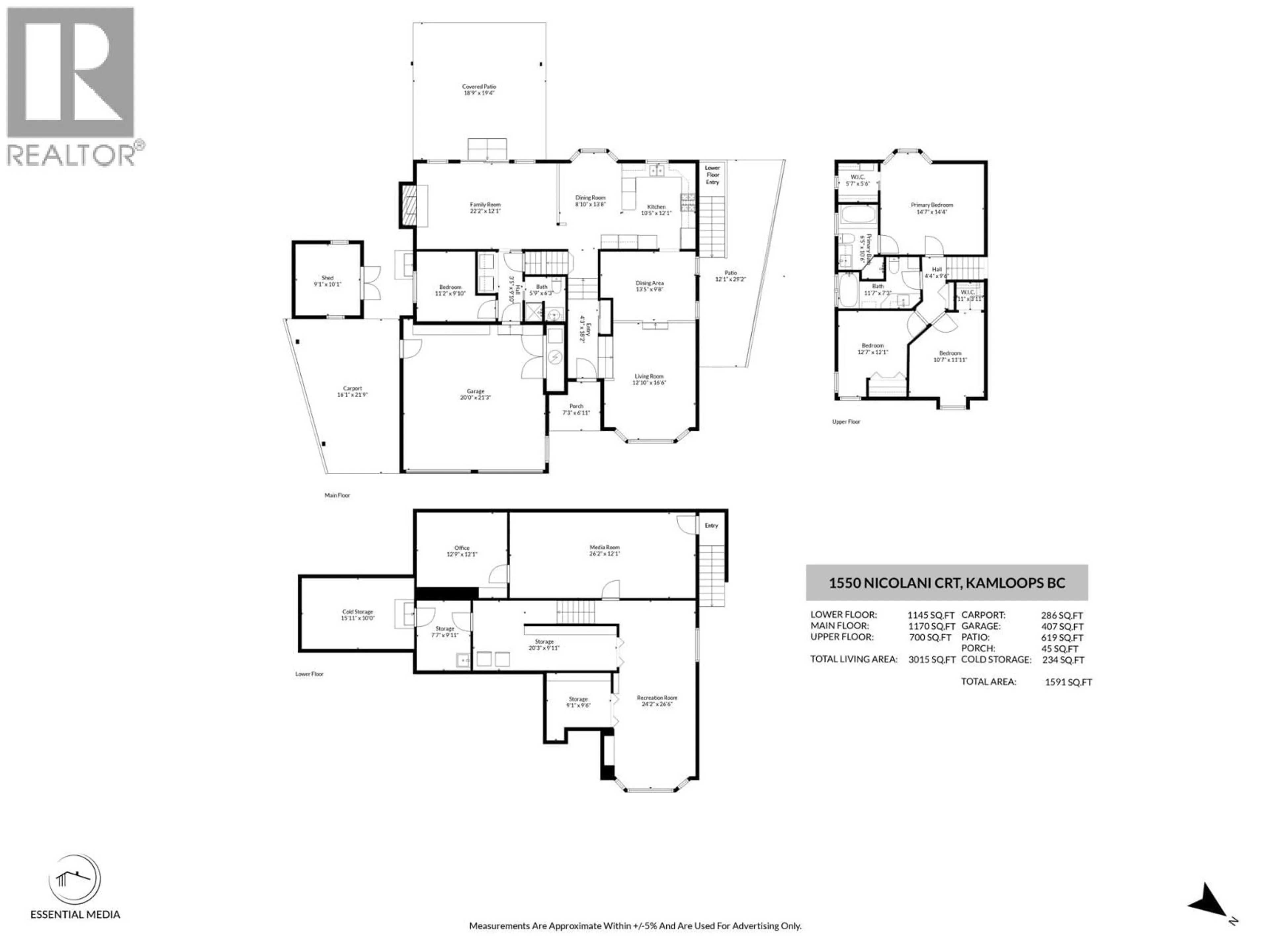 Floor plan for 1550 NICOLANI COURT, Kamloops British Columbia V2B8H8