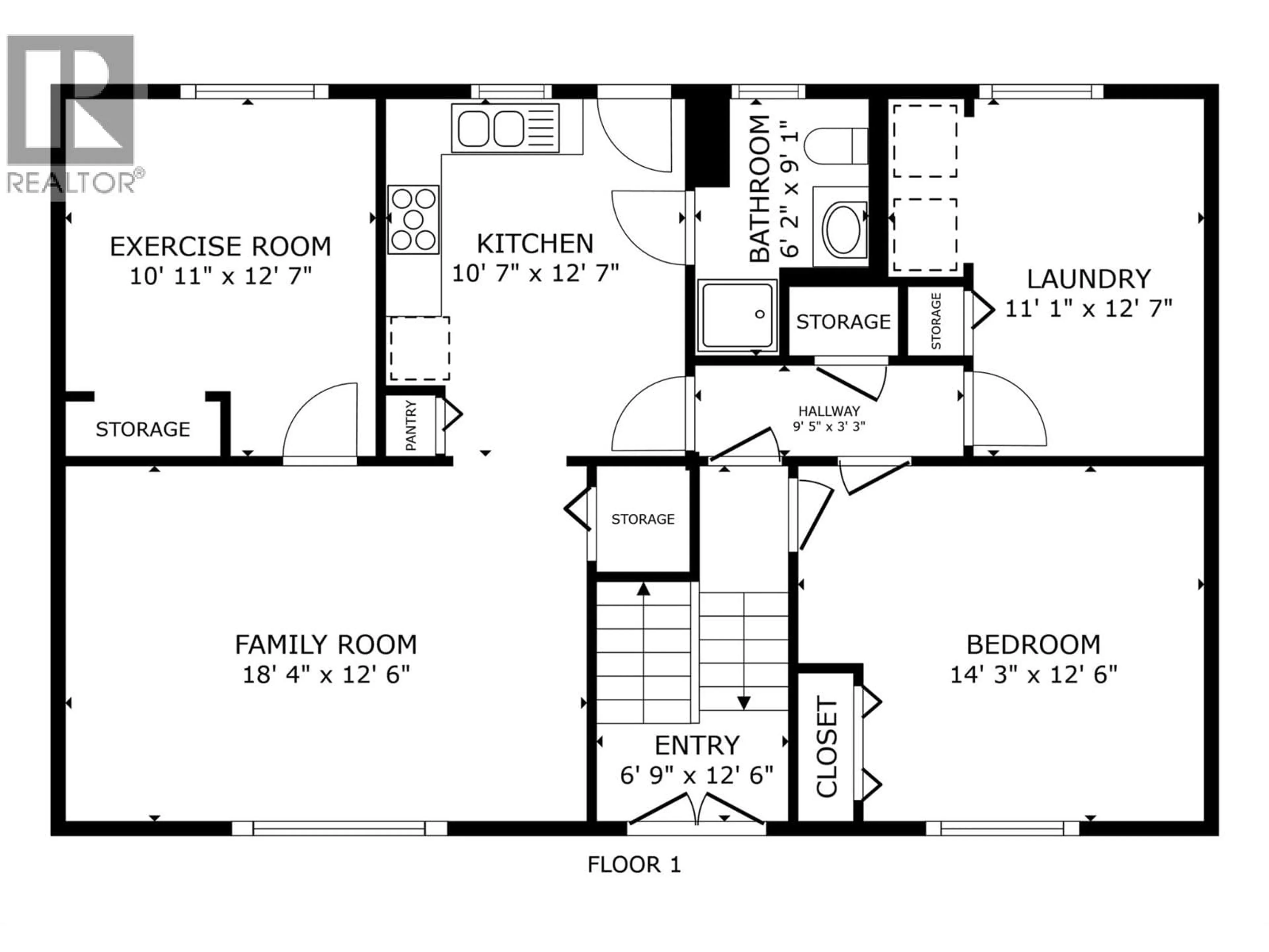Floor plan for 1613 TRAUT ROAD, Kelowna British Columbia V1P1E6