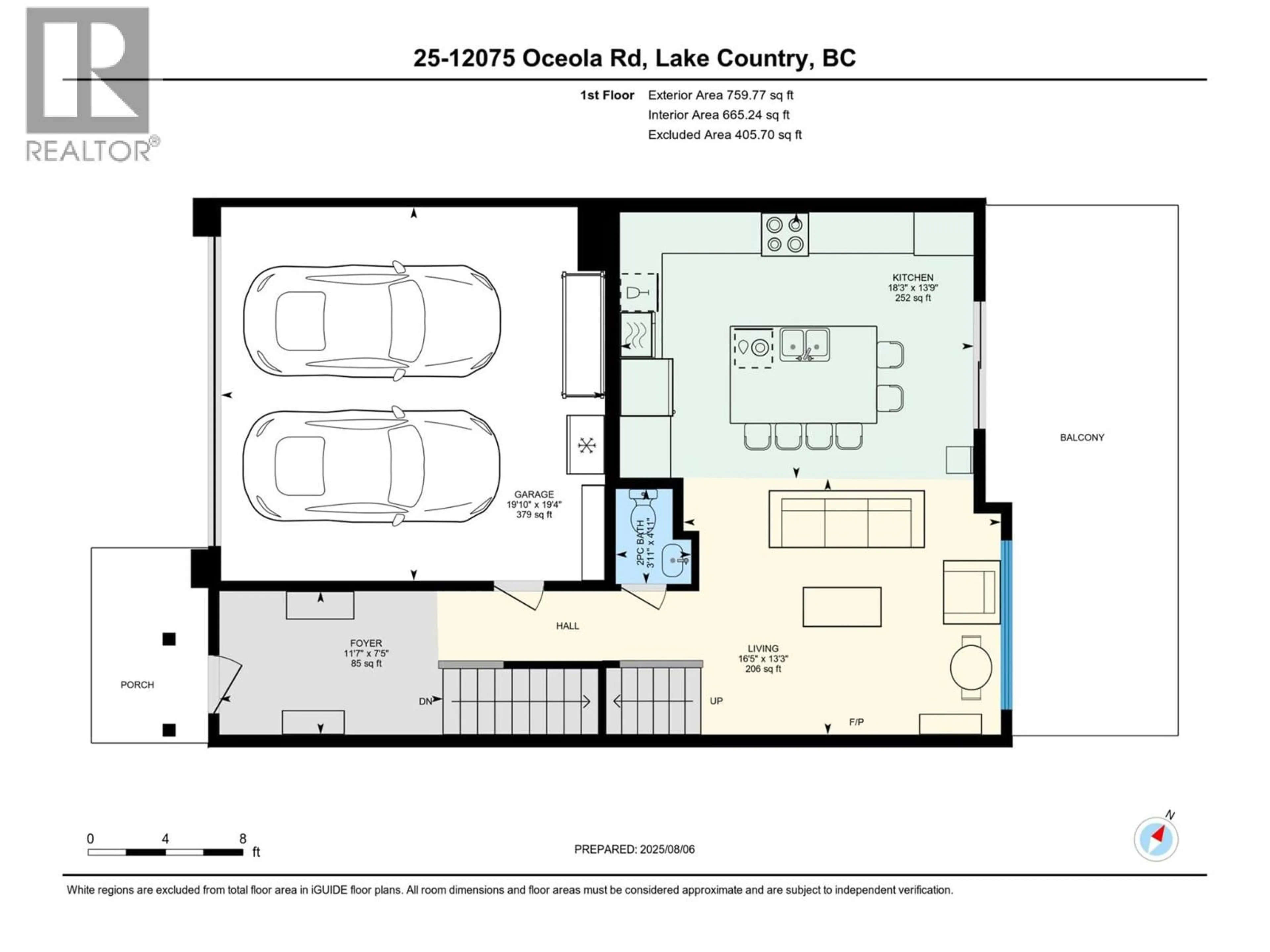 Floor plan for 25 - 12075 OCEOLA ROAD, Lake Country British Columbia V4V1H1