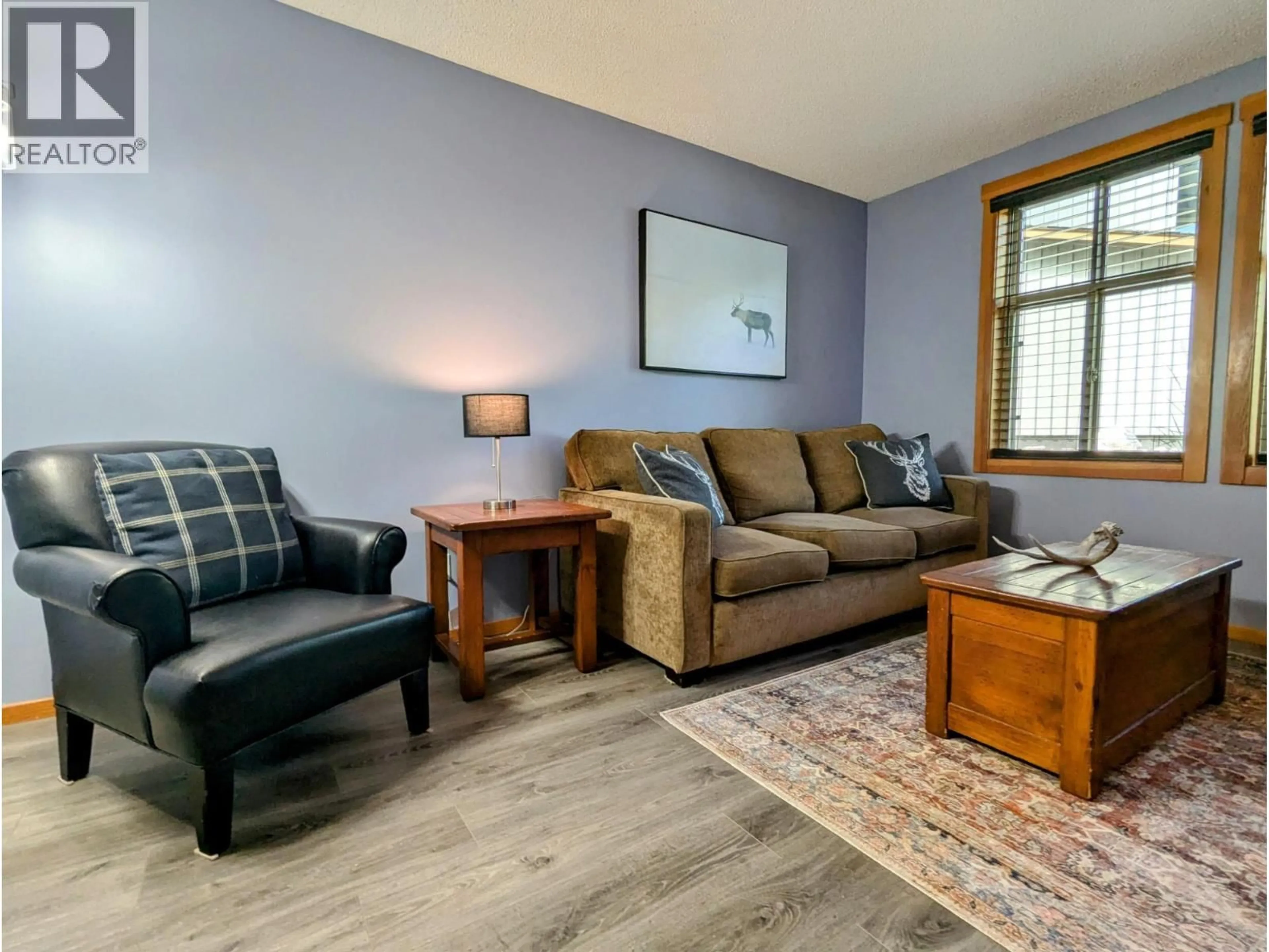 Living room with furniture, wood/laminate floor for 104 - 2060 SUMMIT DRIVE, Panorama British Columbia V0A1T0
