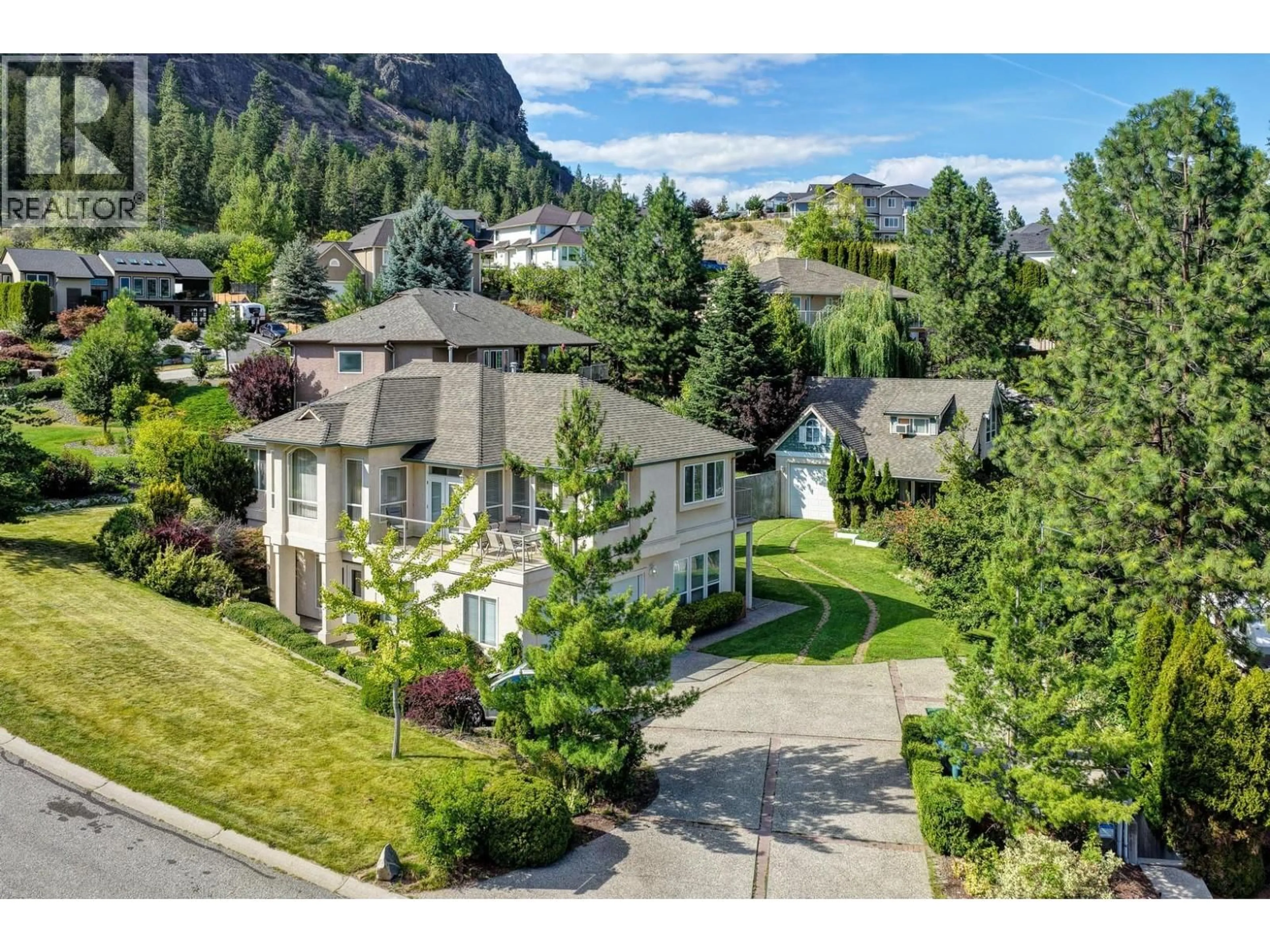 A pic from outside/outdoor area/front of a property/back of a property/a pic from drone, mountain view for 3052 LAKEVIEW COVE ROAD, West Kelowna British Columbia V1Z3P6