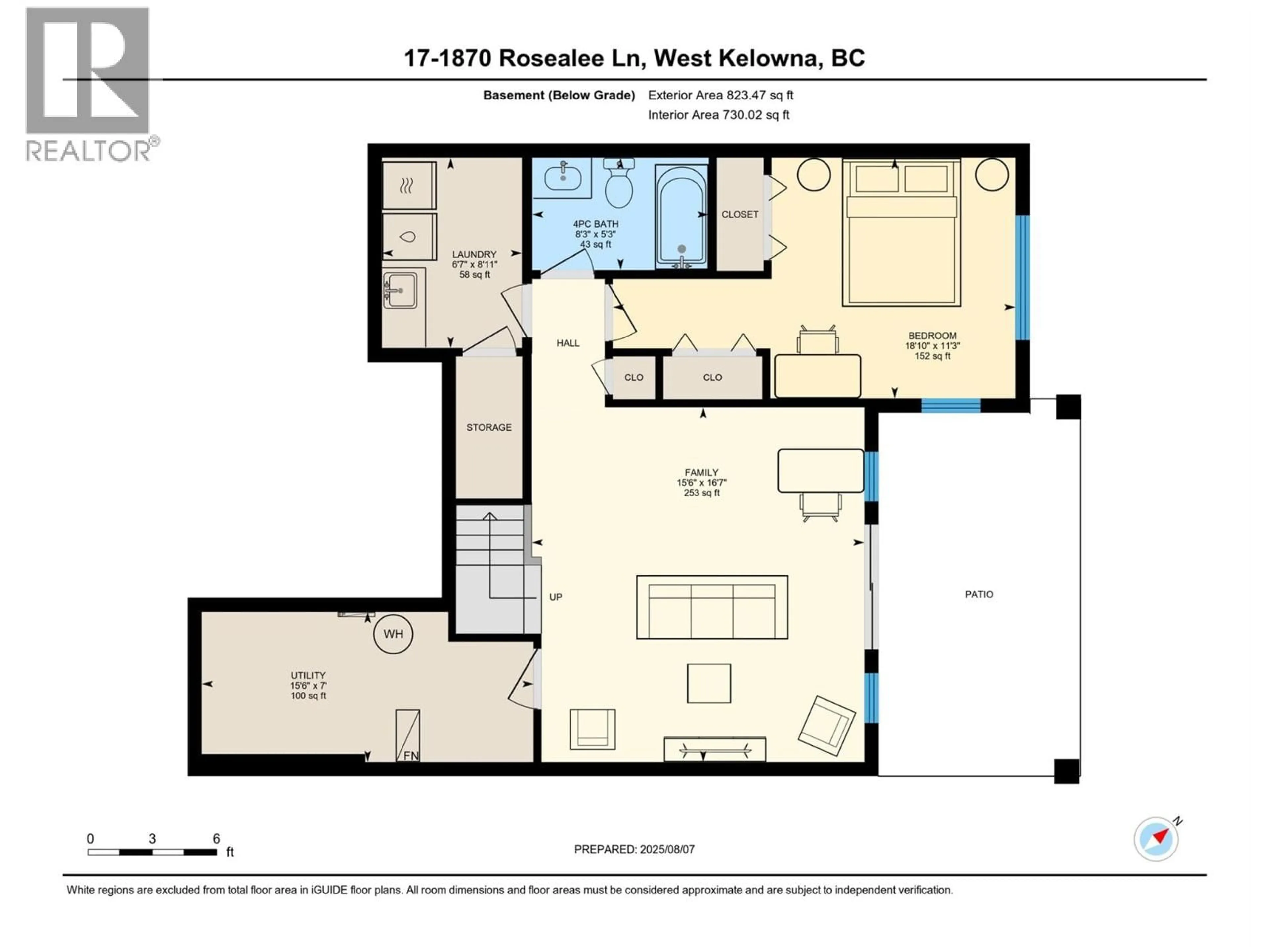 Floor plan for 17 - 1870 ROSEALEE LANE, West Kelowna British Columbia V1Z4E2
