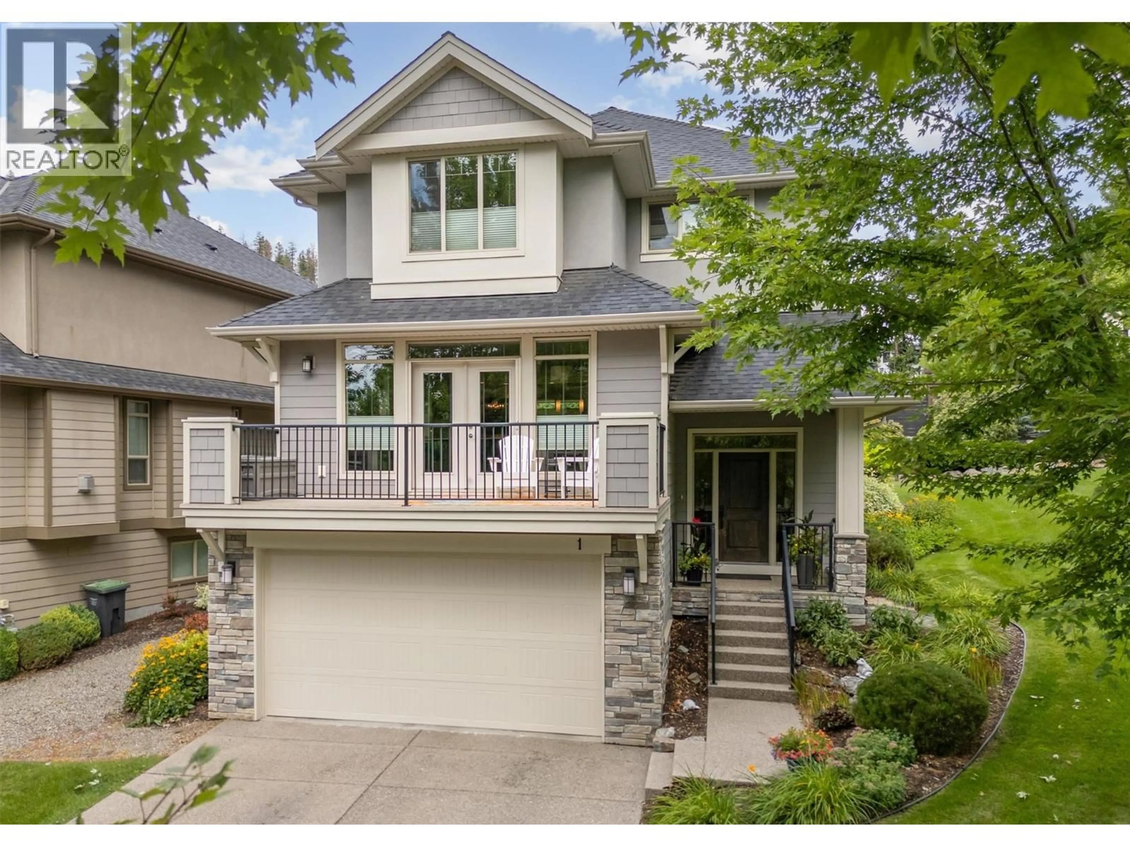 Home with vinyl exterior material, street for 1 - 1865 BEGBIE ROAD, Kelowna British Columbia V1V2X4