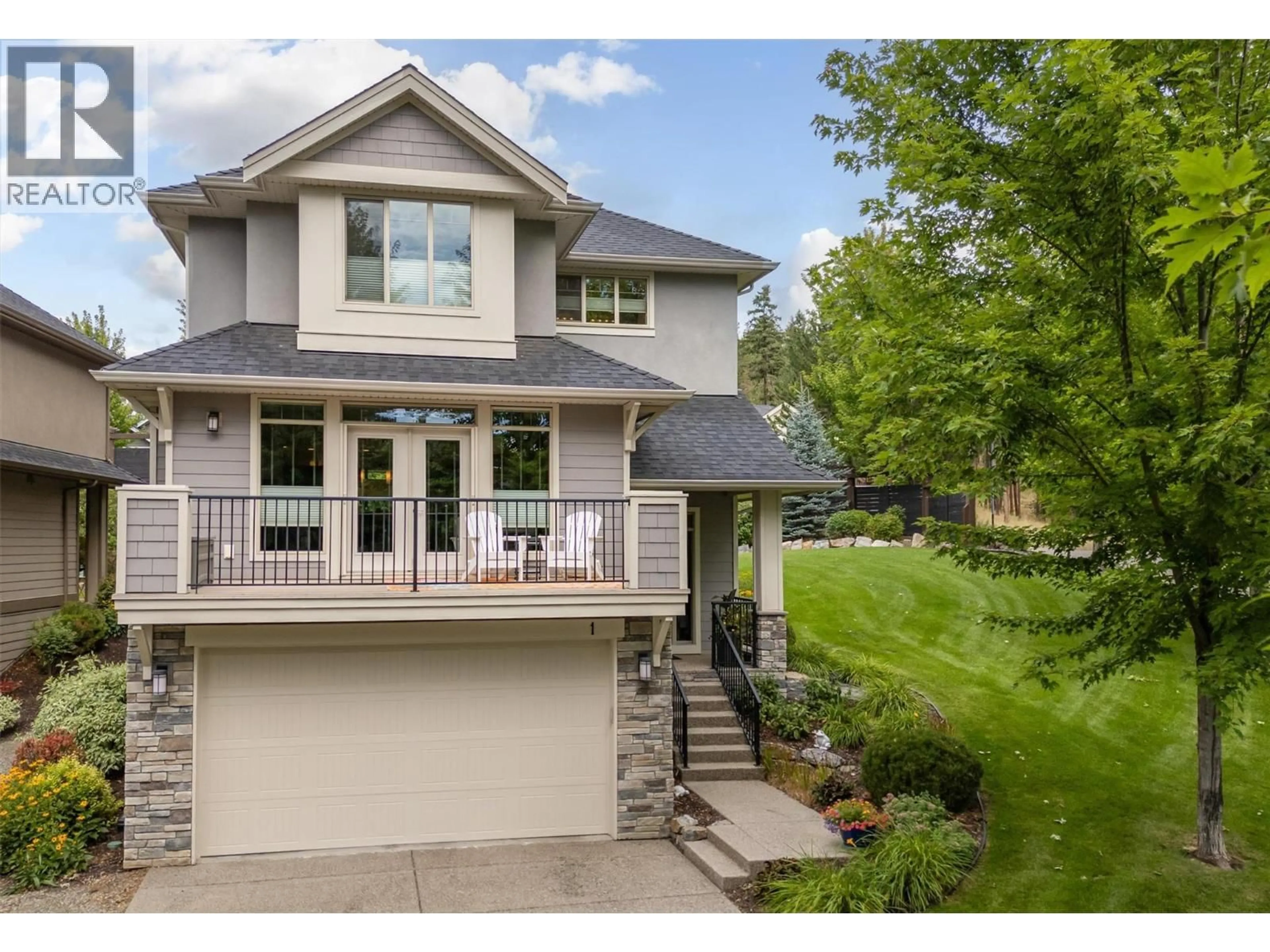 Home with vinyl exterior material, street for 1 - 1865 BEGBIE ROAD, Kelowna British Columbia V1V2X4