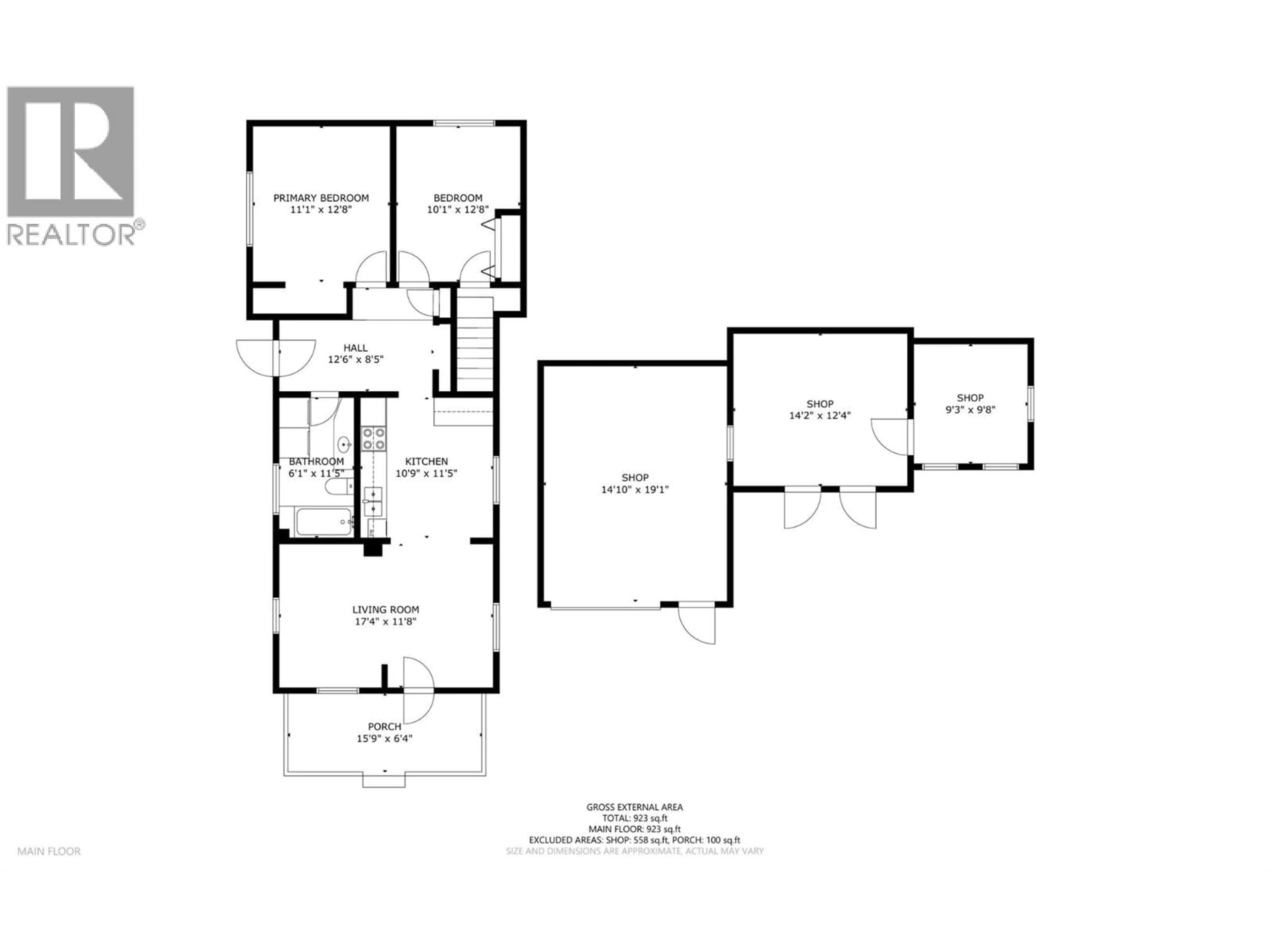 Floor plan for 3400A 16 AVENUE, Vernon British Columbia V1T1A8
