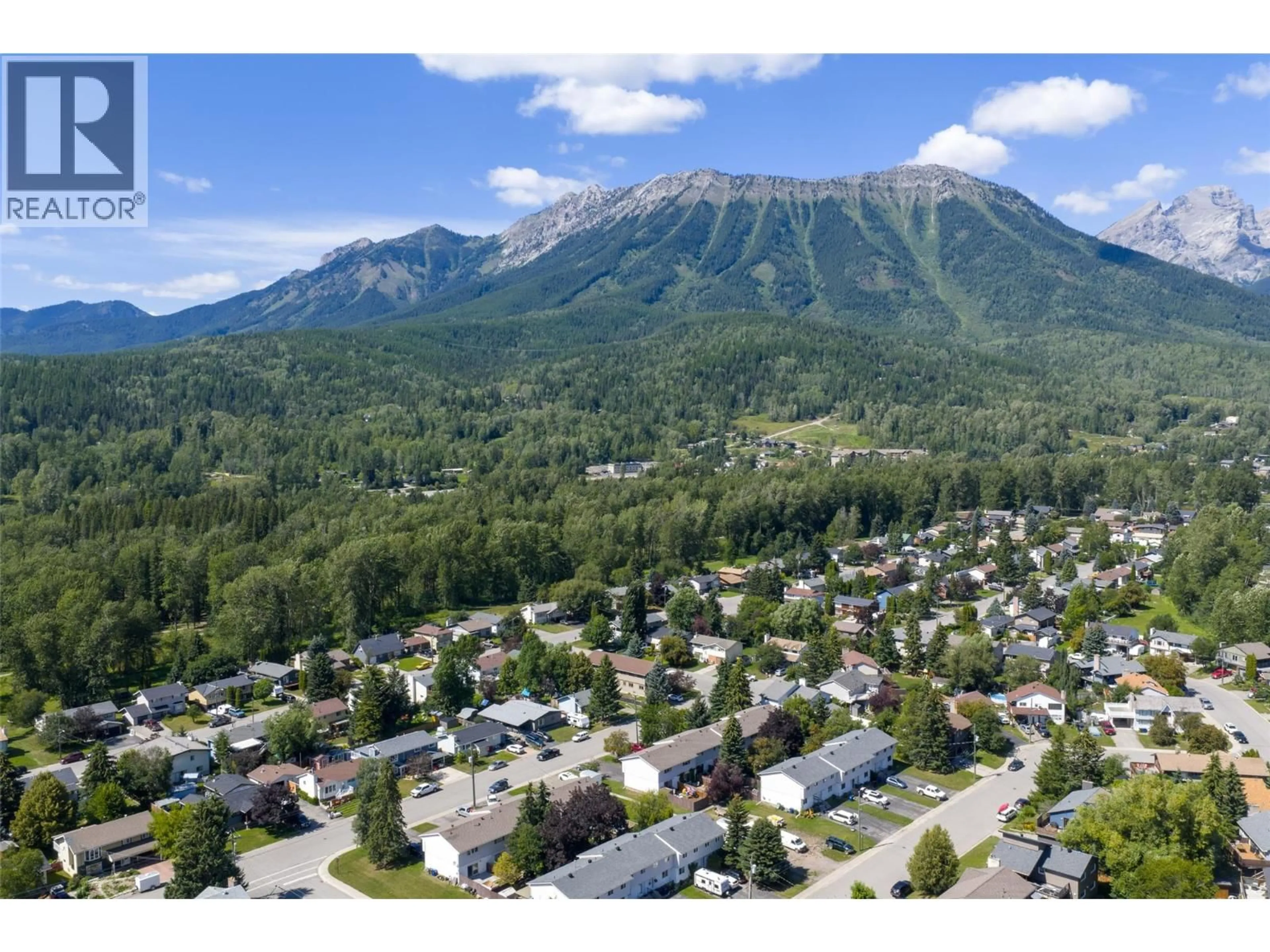 A pic from outside/outdoor area/front of a property/back of a property/a pic from drone, mountain view for B - 37 MT TRINITY AVENUE, Fernie British Columbia V0B1M3