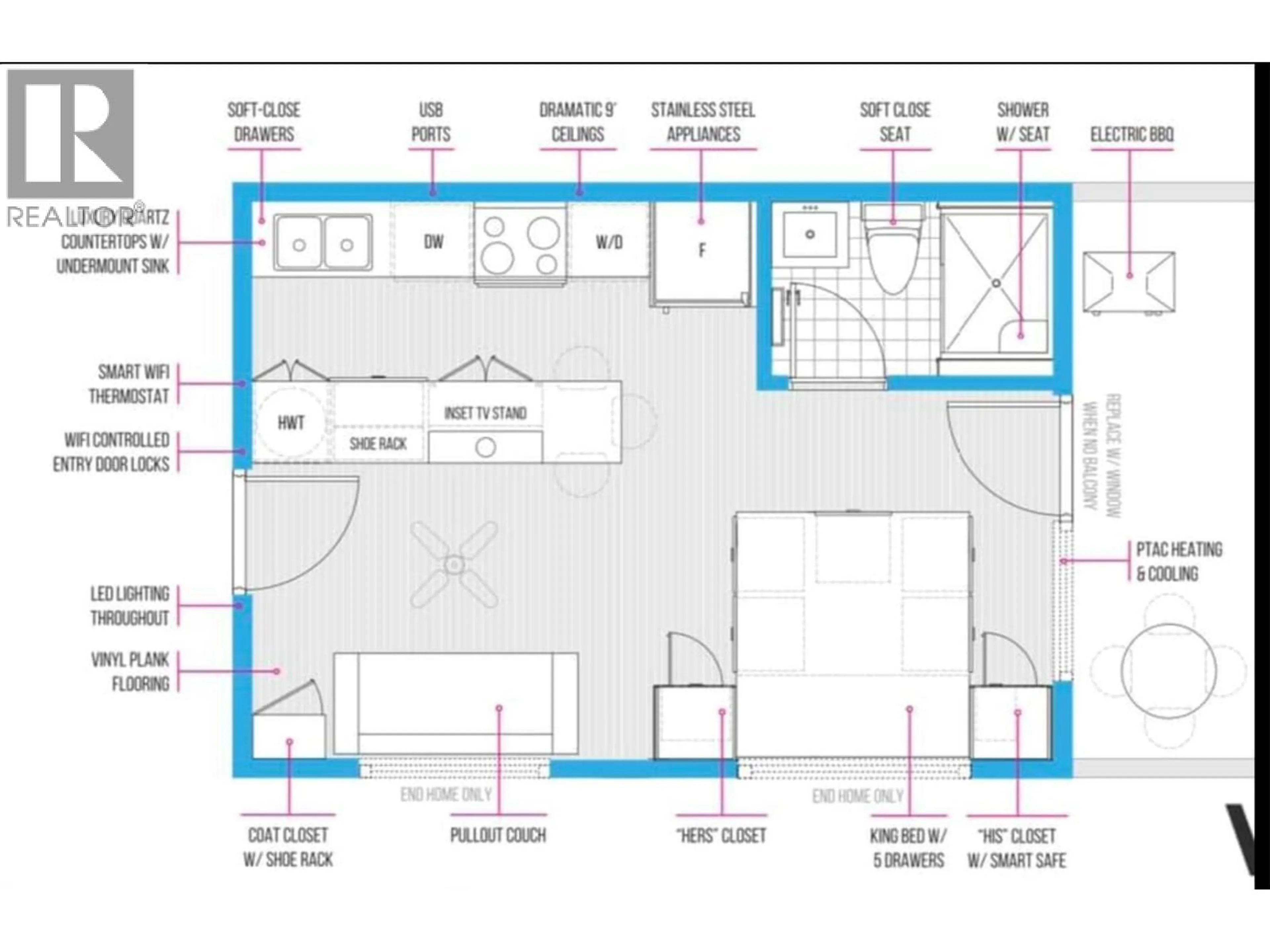 Floor plan for 101 - 2555 LAKESHORE ROAD, Vernon British Columbia V1H1M9