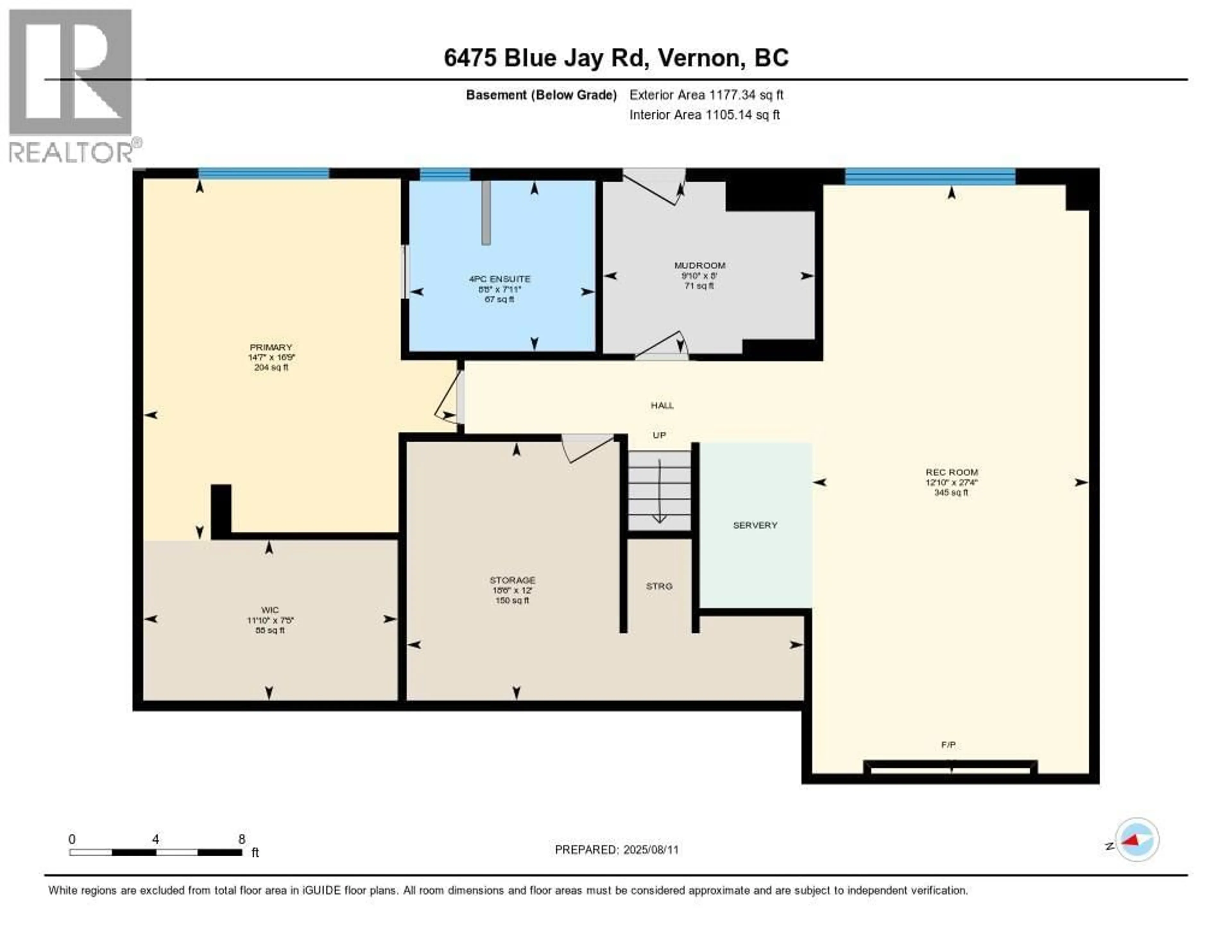 Floor plan for 6475 BLUE JAY ROAD, Vernon British Columbia V1H1W5
