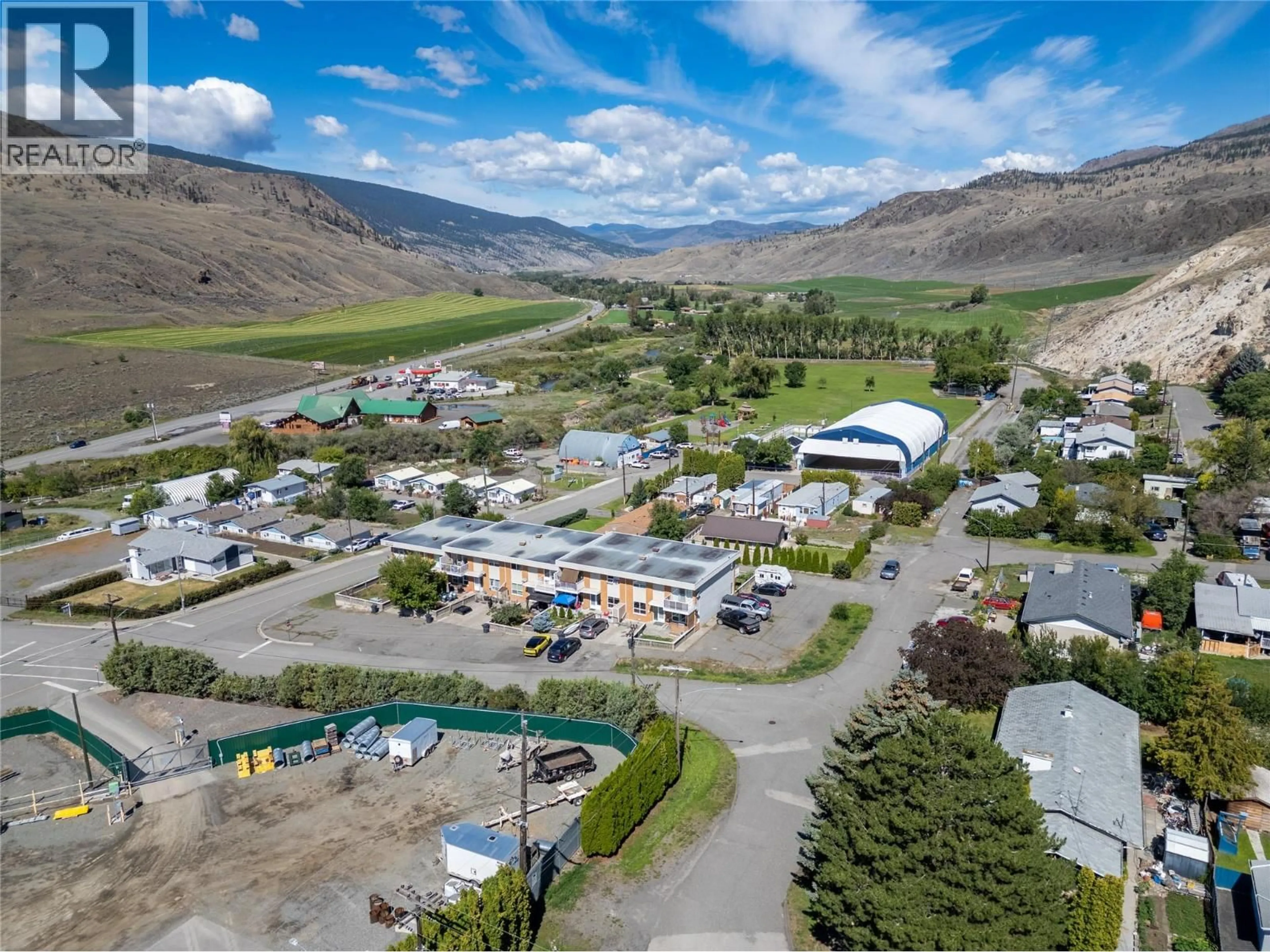 A pic from outside/outdoor area/front of a property/back of a property/a pic from drone, mountain view for 5 - 1200 PARKE ROAD, Cache Creek British Columbia V0K1H0