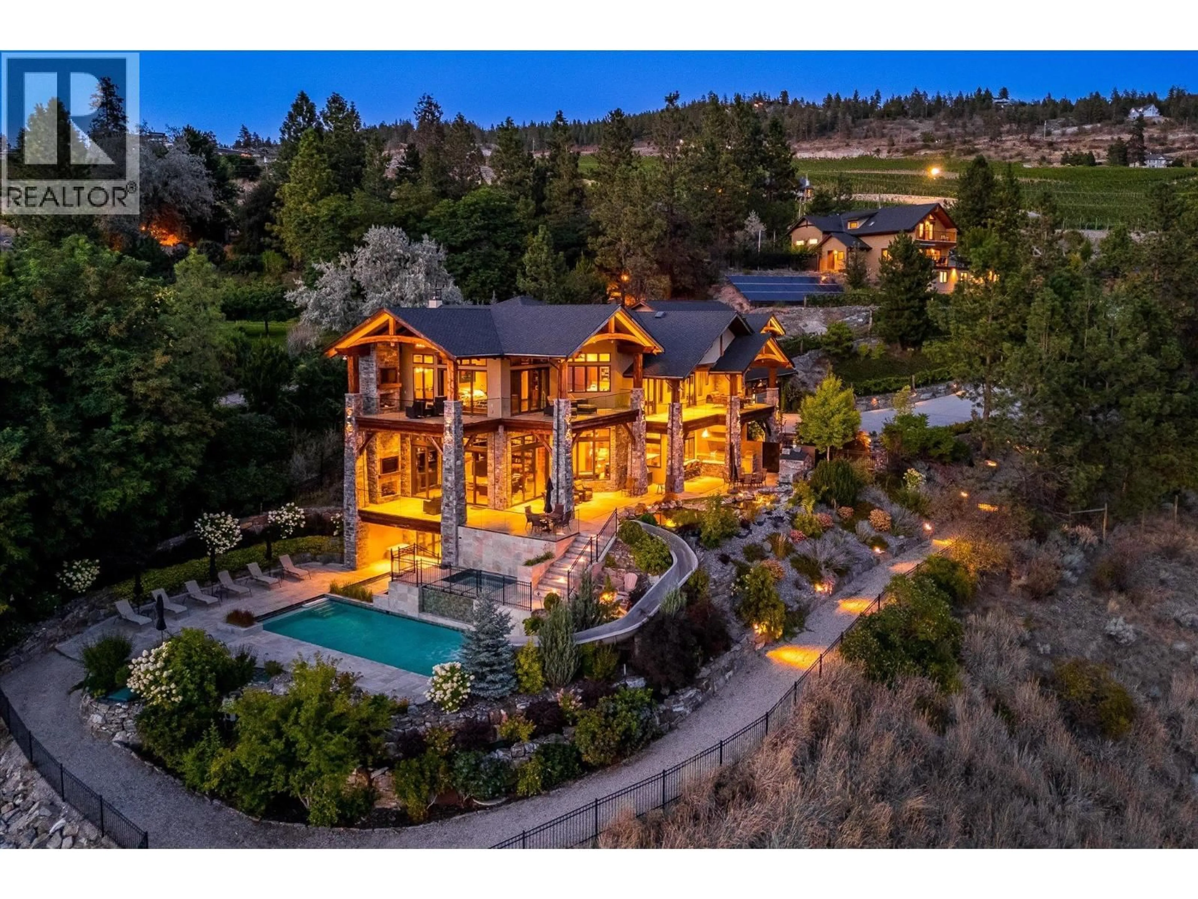 A pic from outside/outdoor area/front of a property/back of a property/a pic from drone, mountain view for 14922 CARRS LANDING ROAD, Lake Country British Columbia V4V1C5