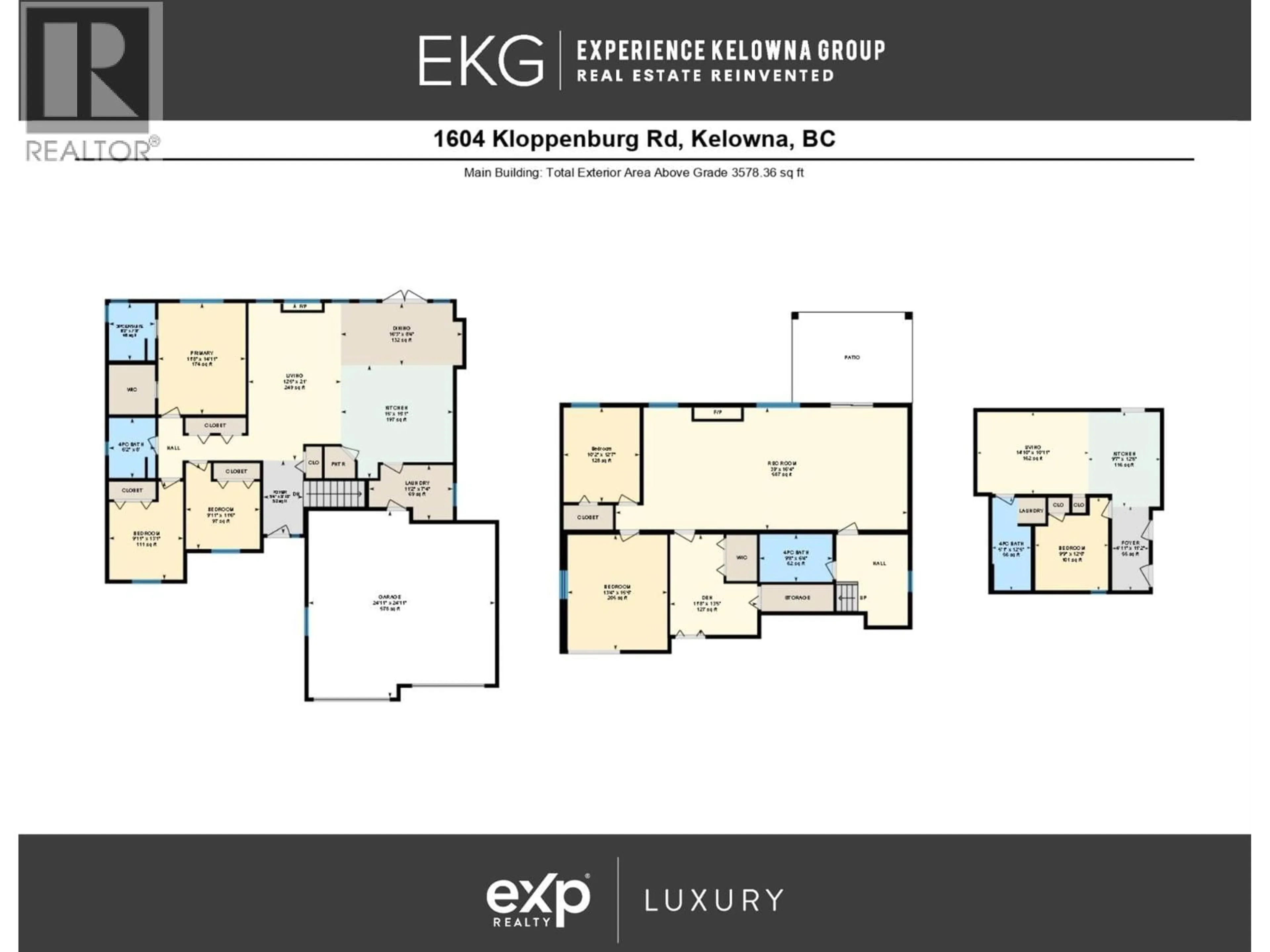 Floor plan for 1604 KLOPPENBURG ROAD, Kelowna British Columbia V1P1N5