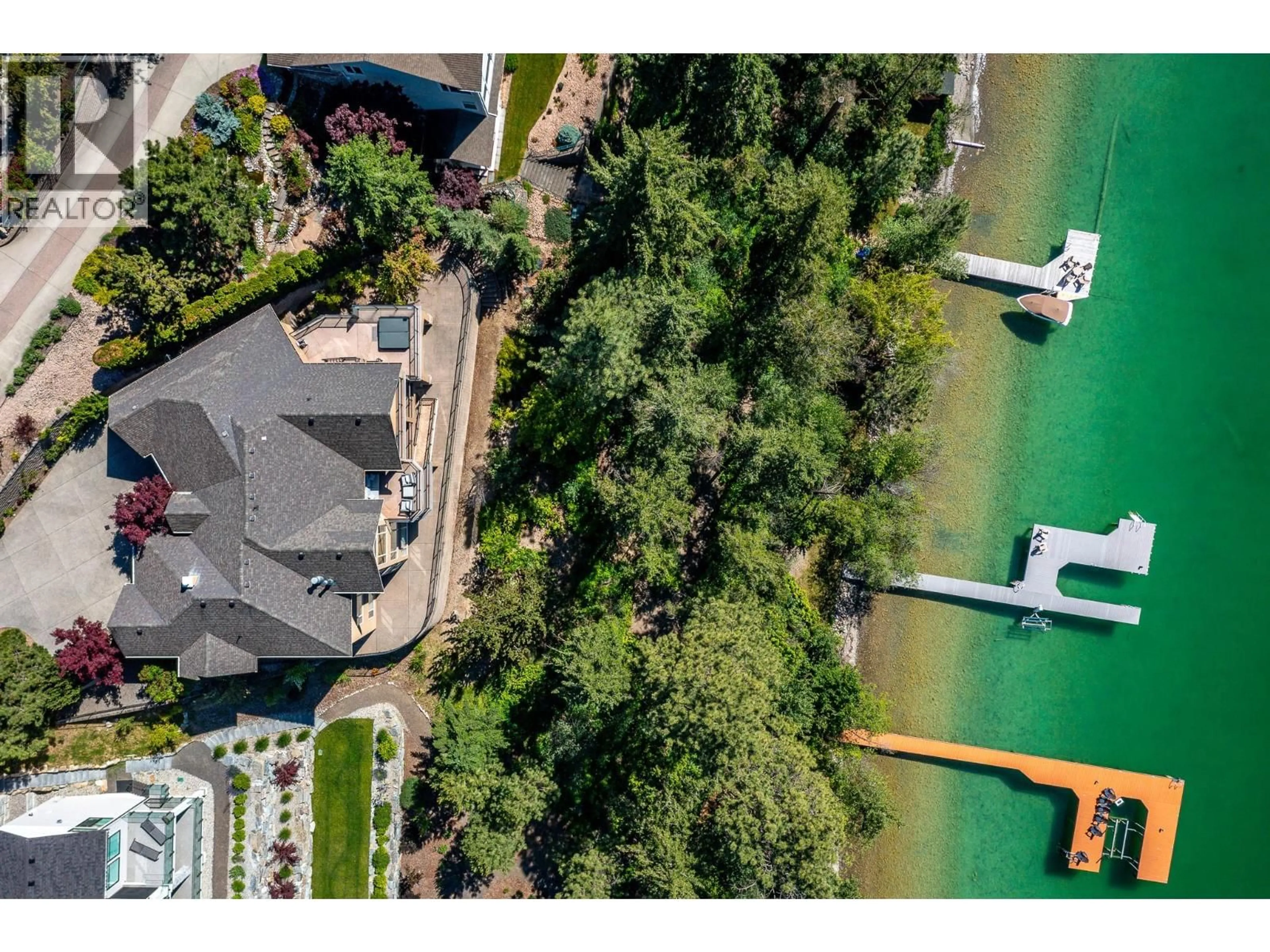 A pic from outside/outdoor area/front of a property/back of a property/a pic from drone, water/lake/river/ocean view for 5 - 12877 KIDSTON ROAD, Coldstream British Columbia V1B1Z4