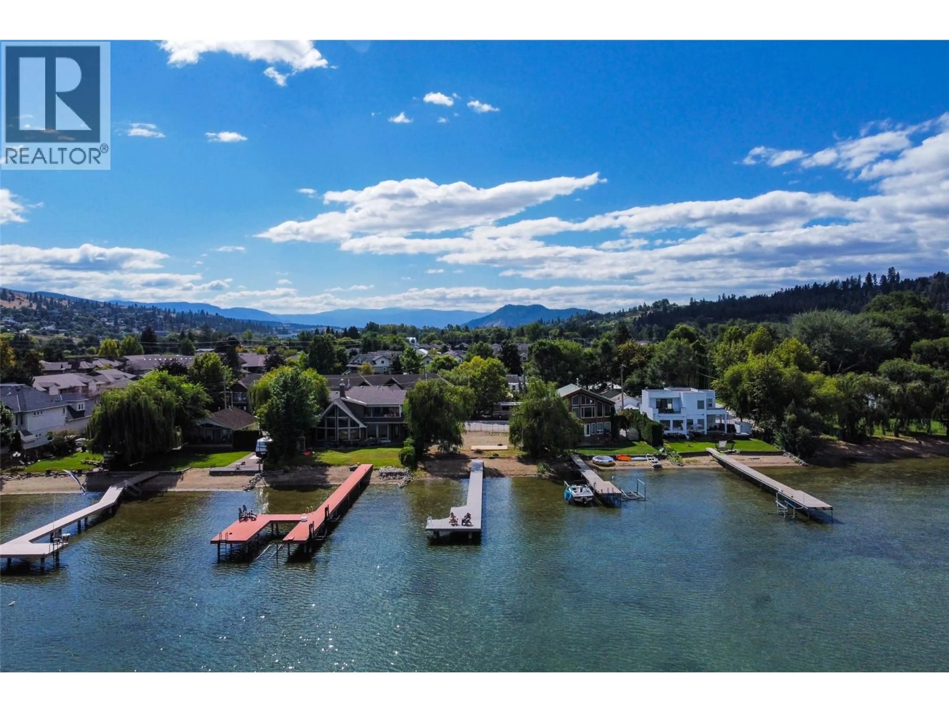 A pic from outside/outdoor area/front of a property/back of a property/a pic from drone, water/lake/river/ocean view for 3242 CLEMENT ROAD, Lake Country British Columbia V4V1X7