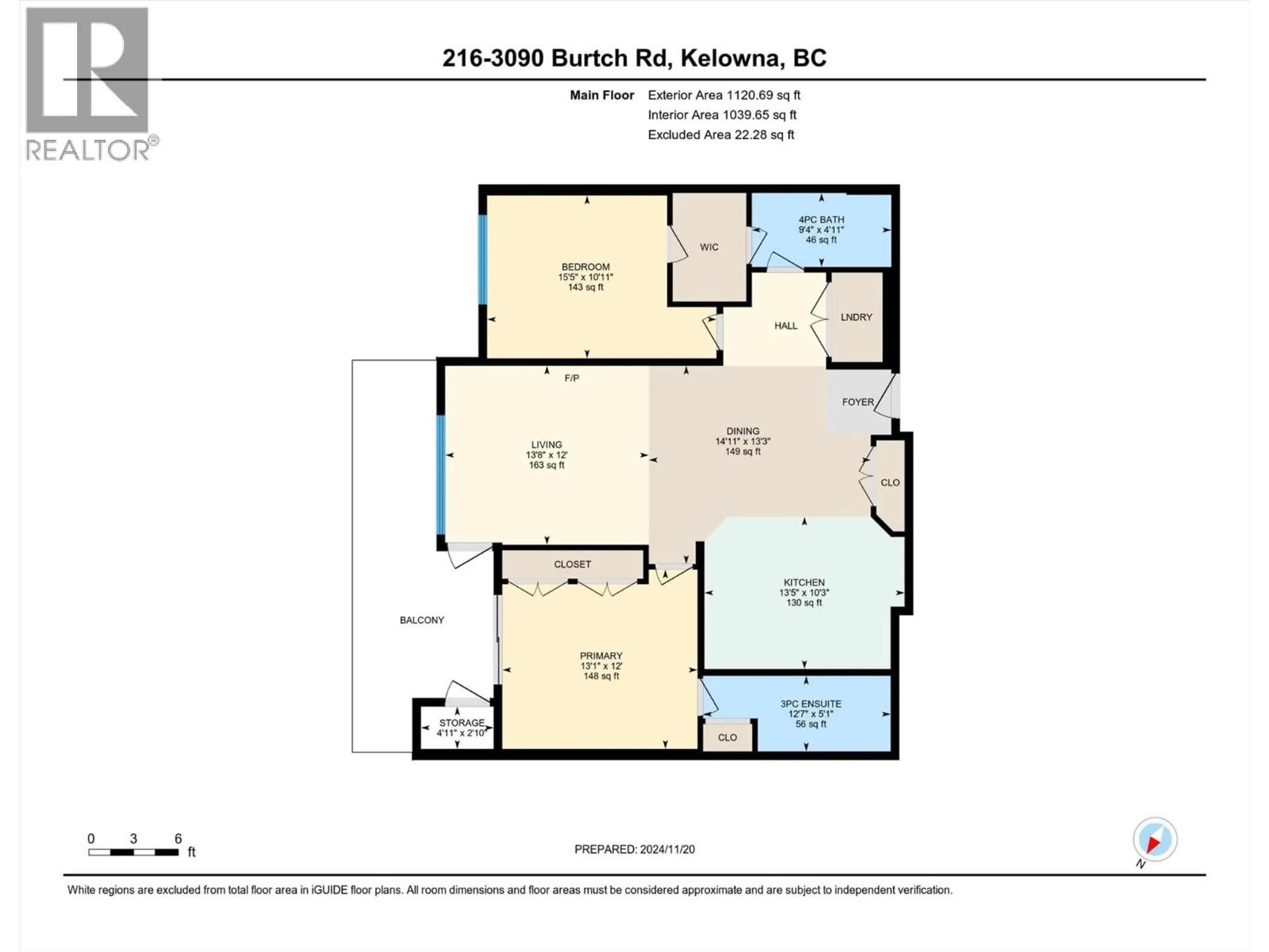 Floor plan for 216 - 3090 BURTCH ROAD, Kelowna British Columbia V1W5G9
