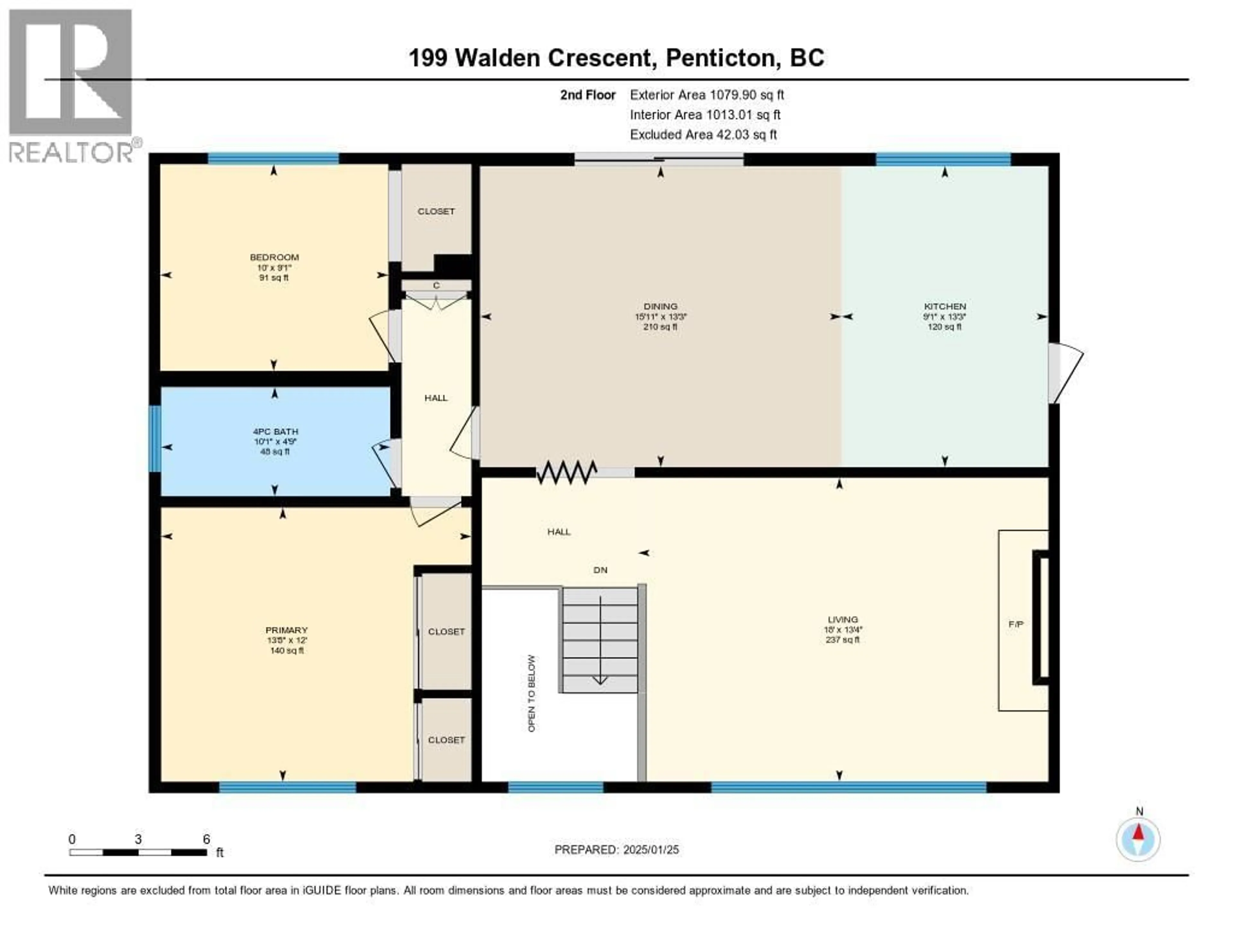 Floor plan for 199 WALDEN CRESCENT, Penticton British Columbia V2A1R8