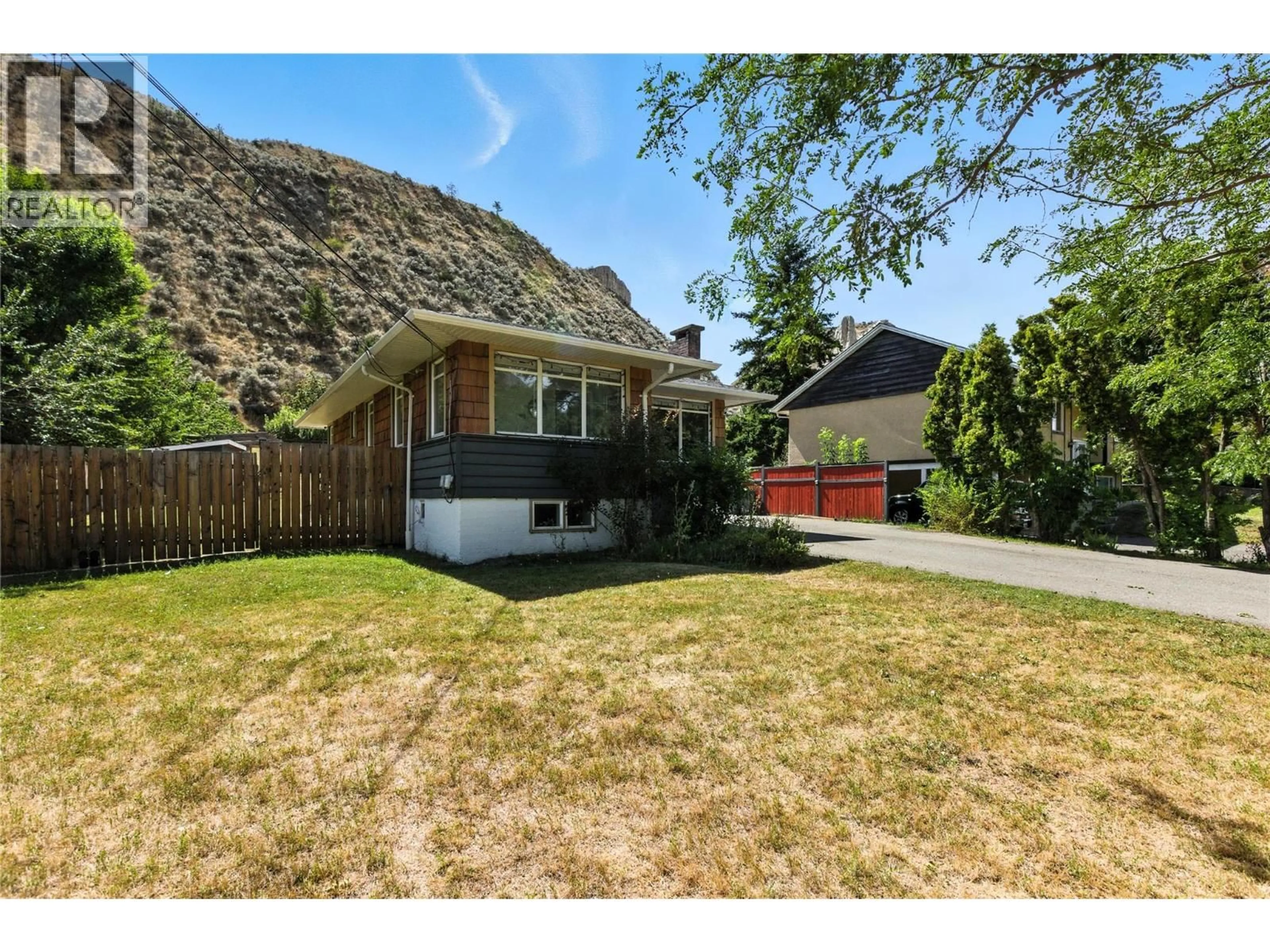 A pic from outside/outdoor area/front of a property/back of a property/a pic from drone, mountain view for 2105 VALLEYVIEW DRIVE, Kamloops British Columbia V2C4C3
