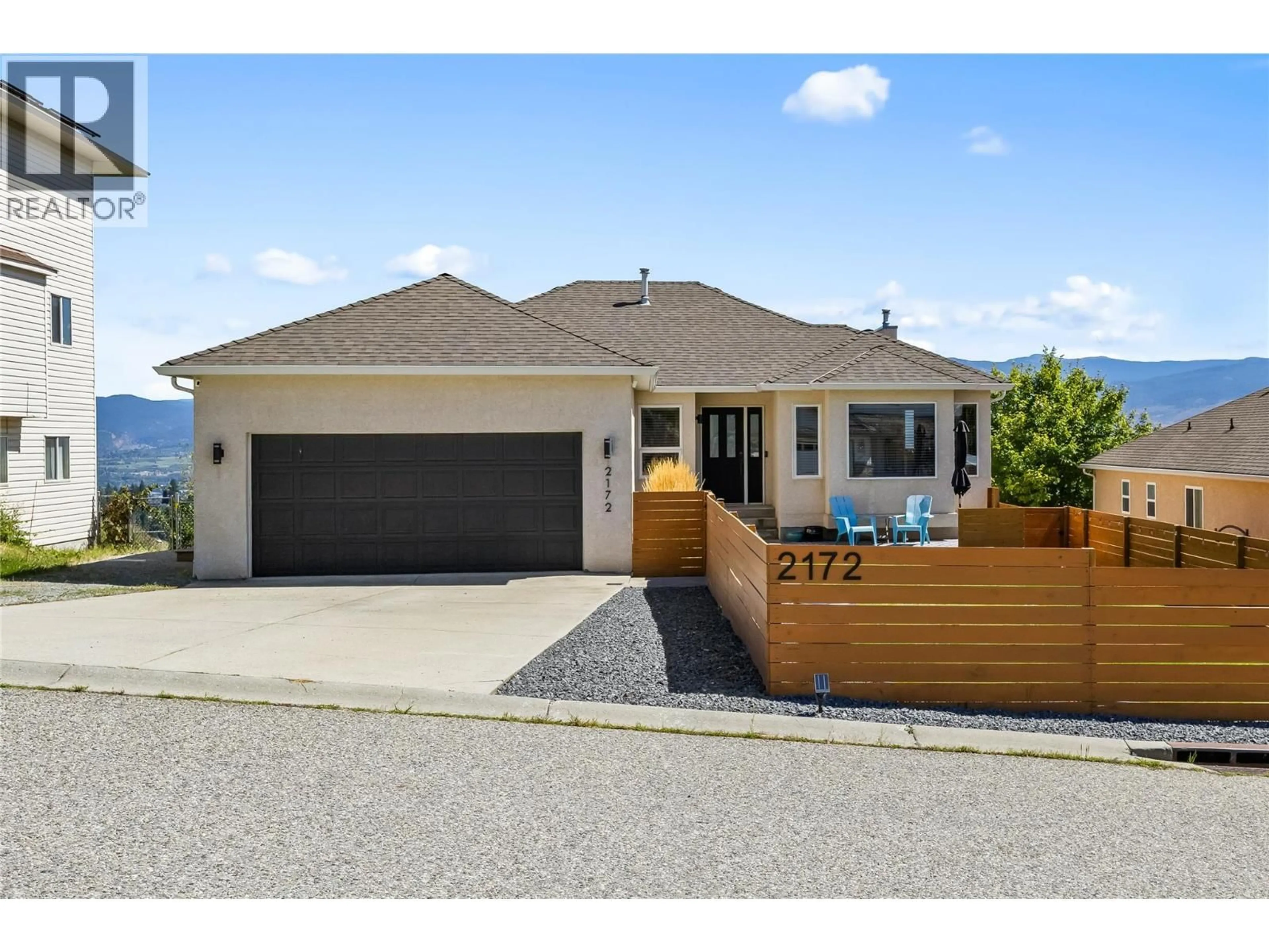 Home with vinyl exterior material, street for 2172 SUNVIEW DRIVE, West Kelowna British Columbia V1Z3R2