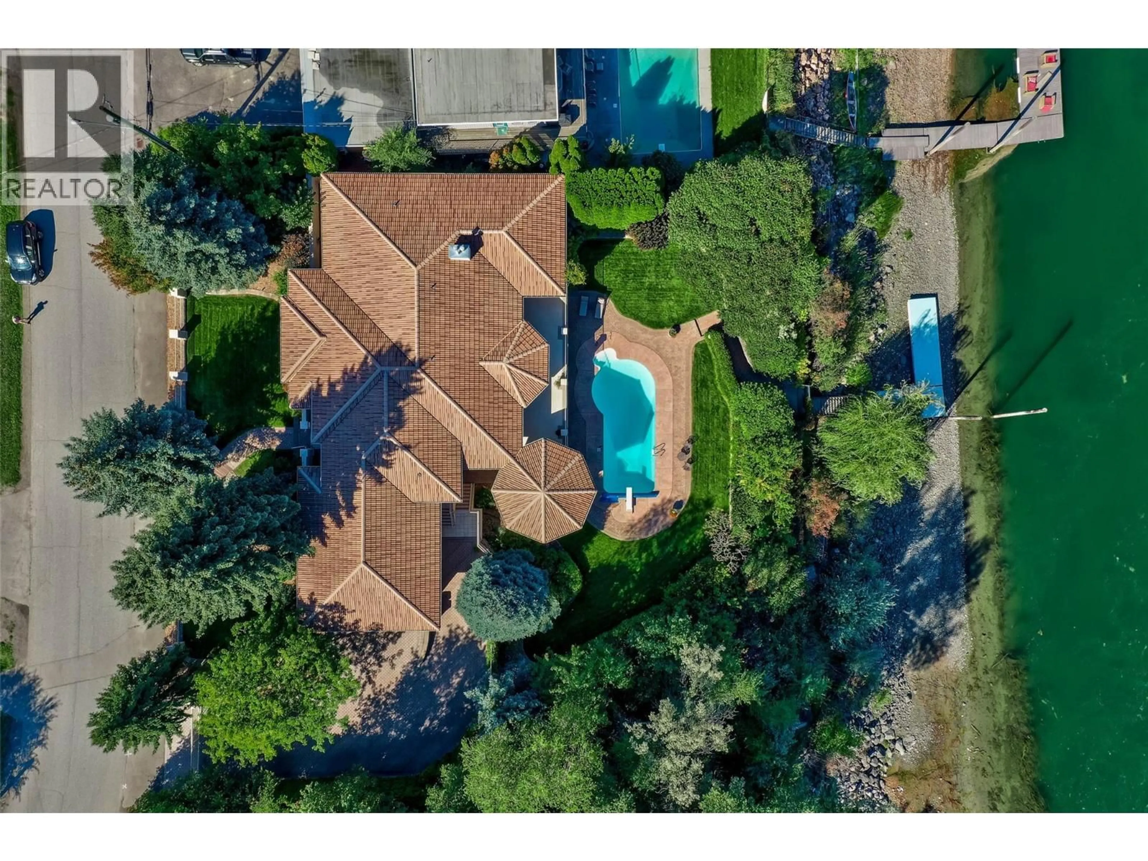 A pic from outside/outdoor area/front of a property/back of a property/a pic from drone, street for 6684 CHUKAR DRIVE, Kamloops British Columbia V2C4T7