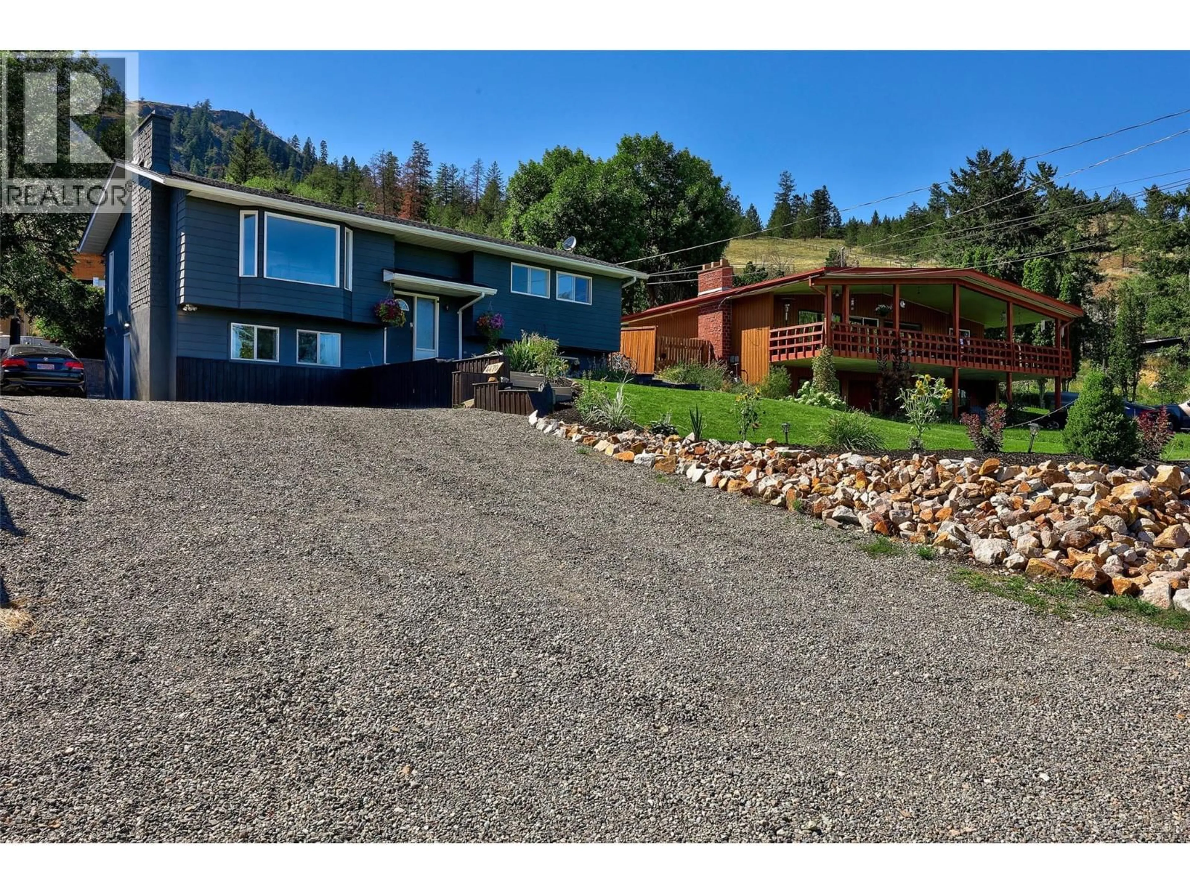 A pic from outside/outdoor area/front of a property/back of a property/a pic from drone, unknown for 4470 WESTSYDE ROAD, Kamloops British Columbia V2B8N2