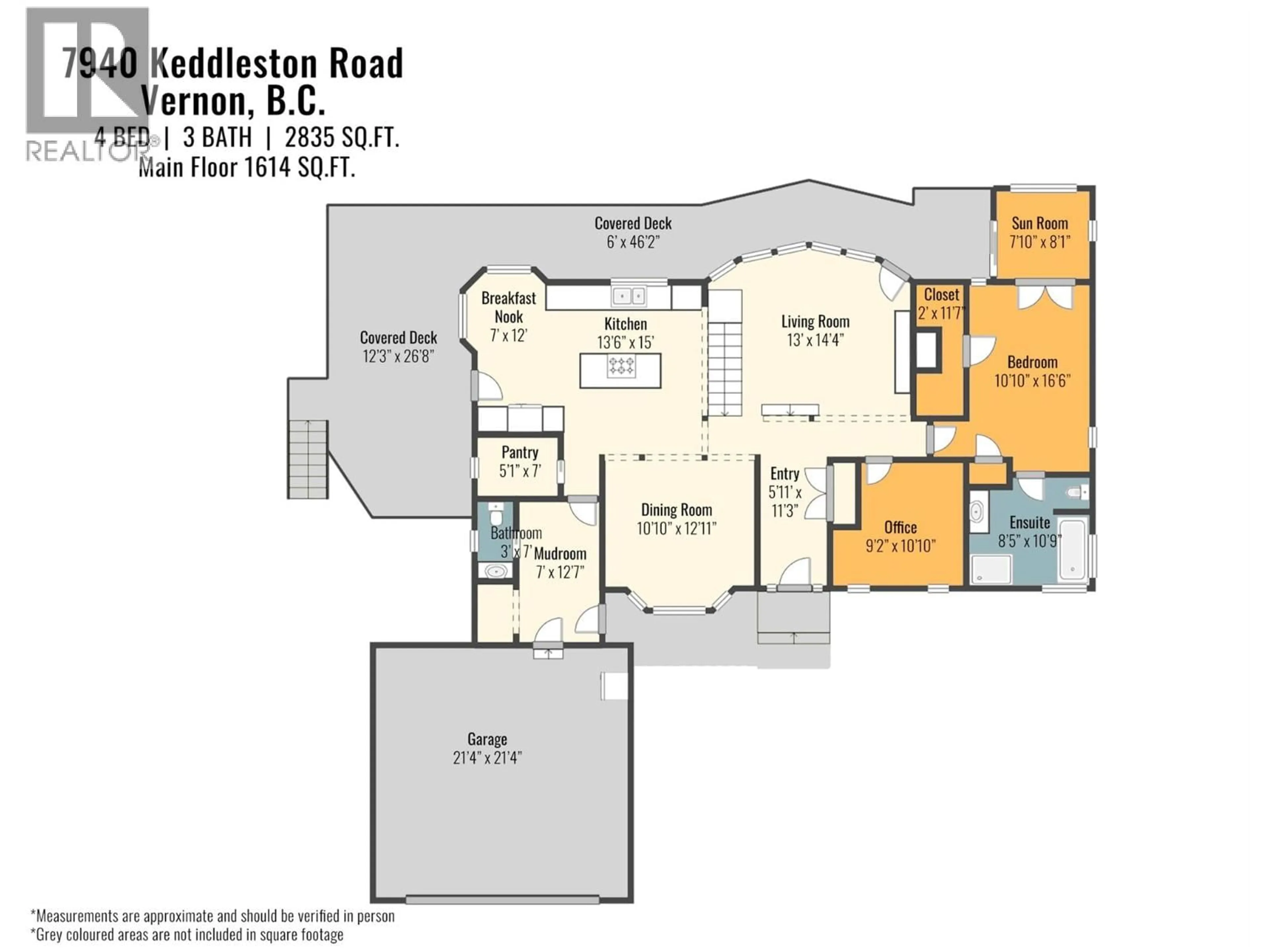 Floor plan for 7940 KEDDLESTON ROAD, Vernon British Columbia V1B3N4