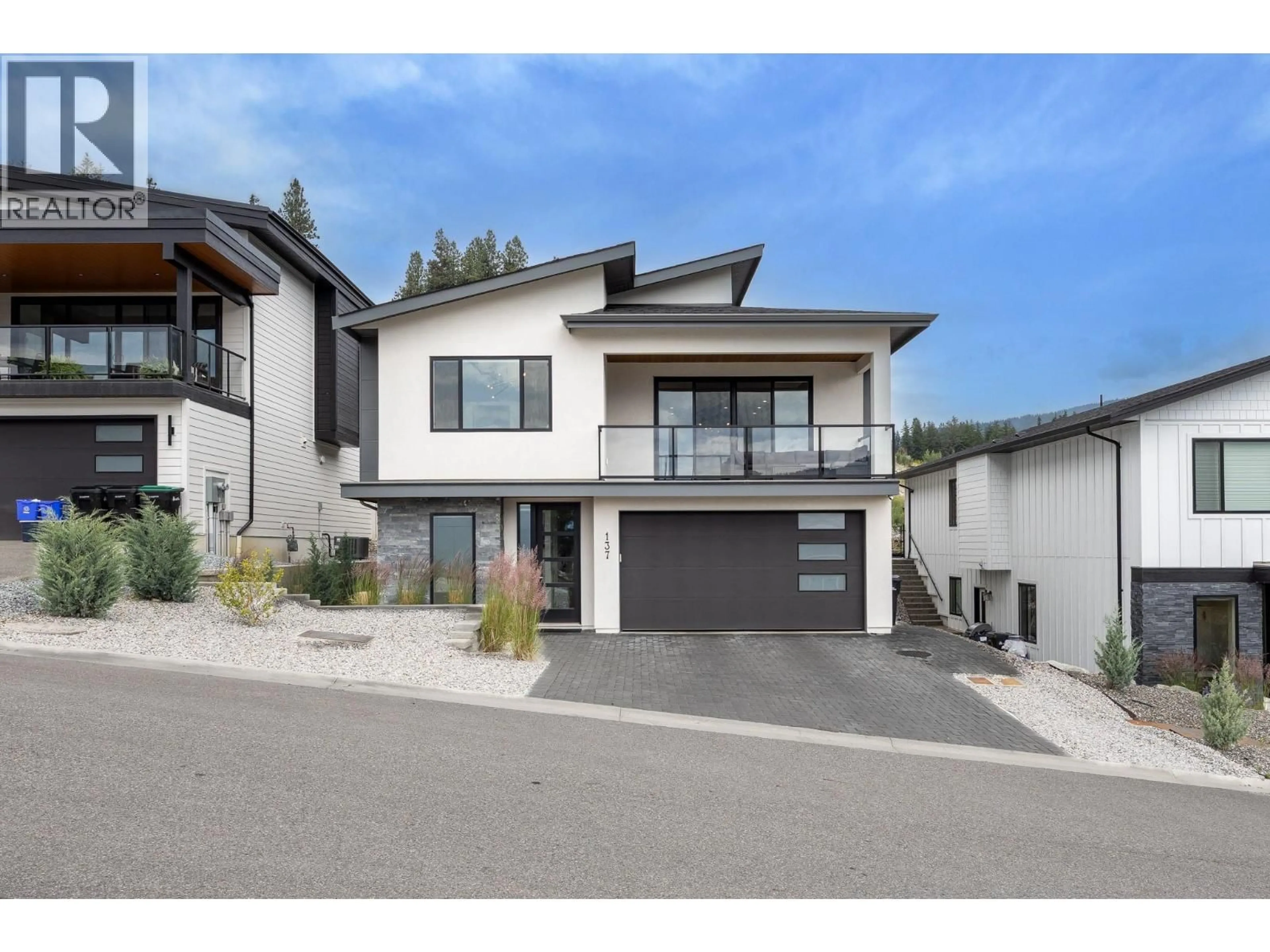 Home with vinyl exterior material, street for 137 WHITEFISH ROAD, Vernon British Columbia V1B3M5