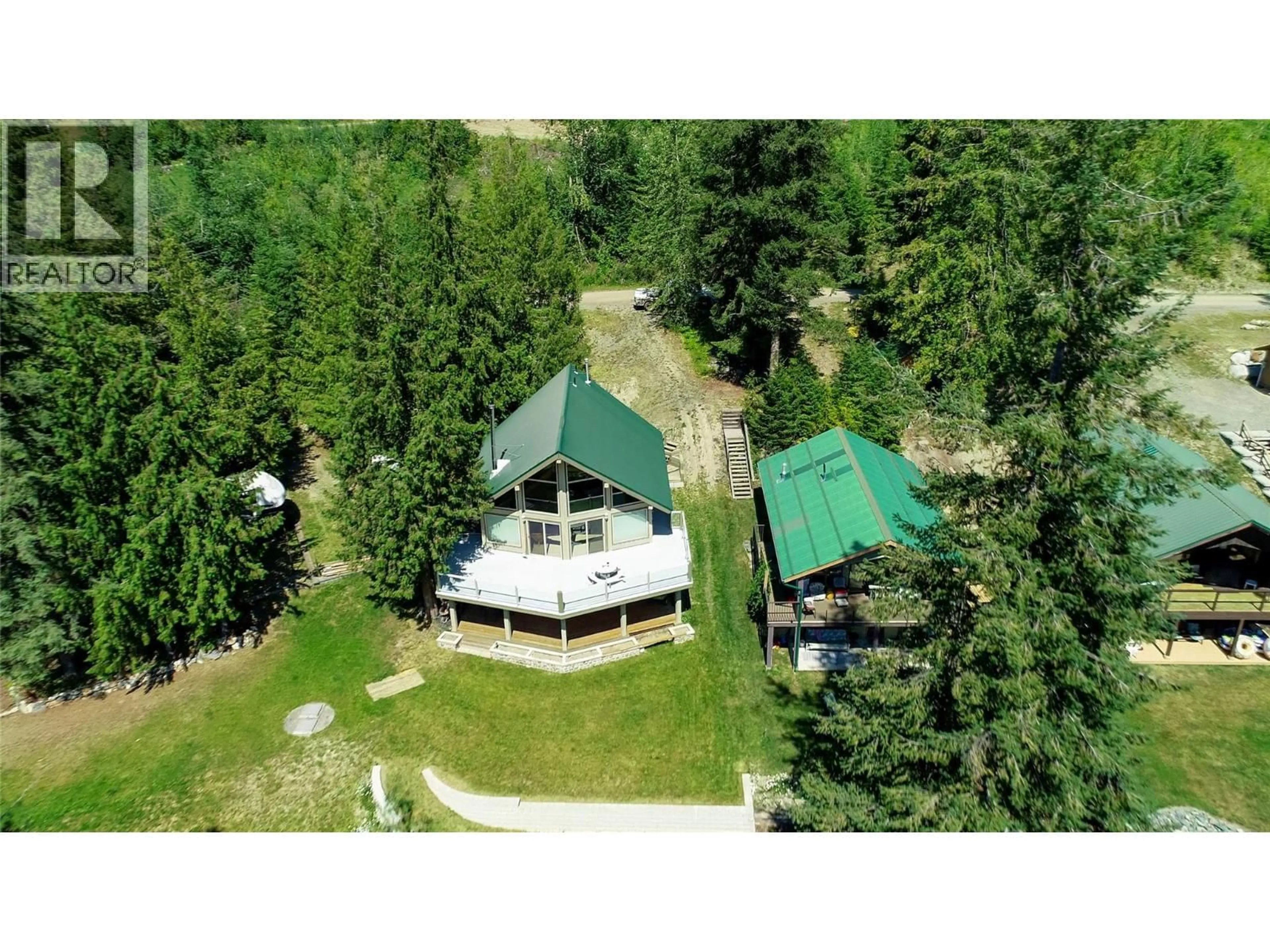 A pic from outside/outdoor area/front of a property/back of a property/a pic from drone, mountain view for 17 - 7540 RUSSEL  FSR CREEK, Barriere British Columbia V0E0A9