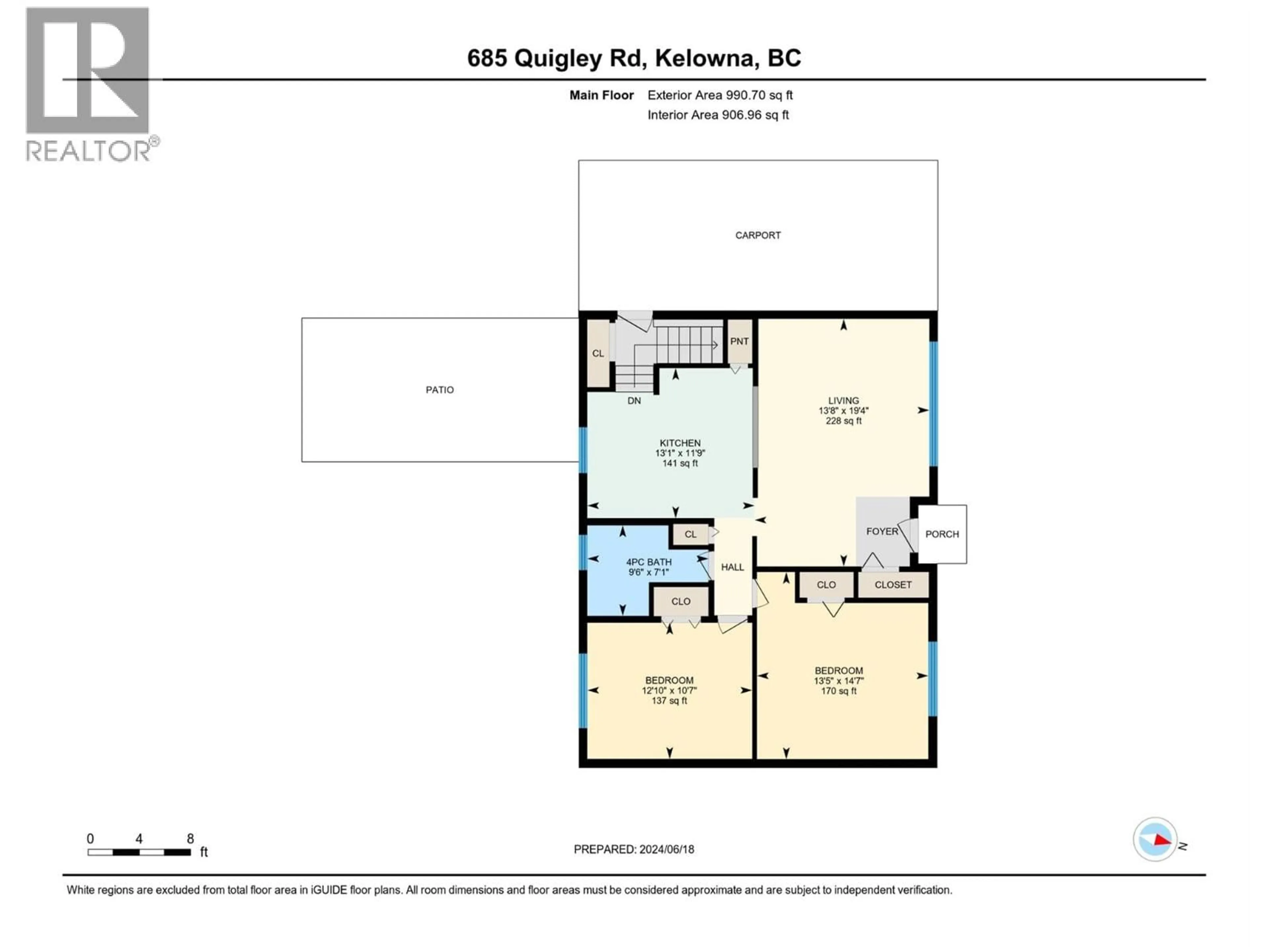 Floor plan for 685 QUIGLEY ROAD, Kelowna British Columbia V1X1A6