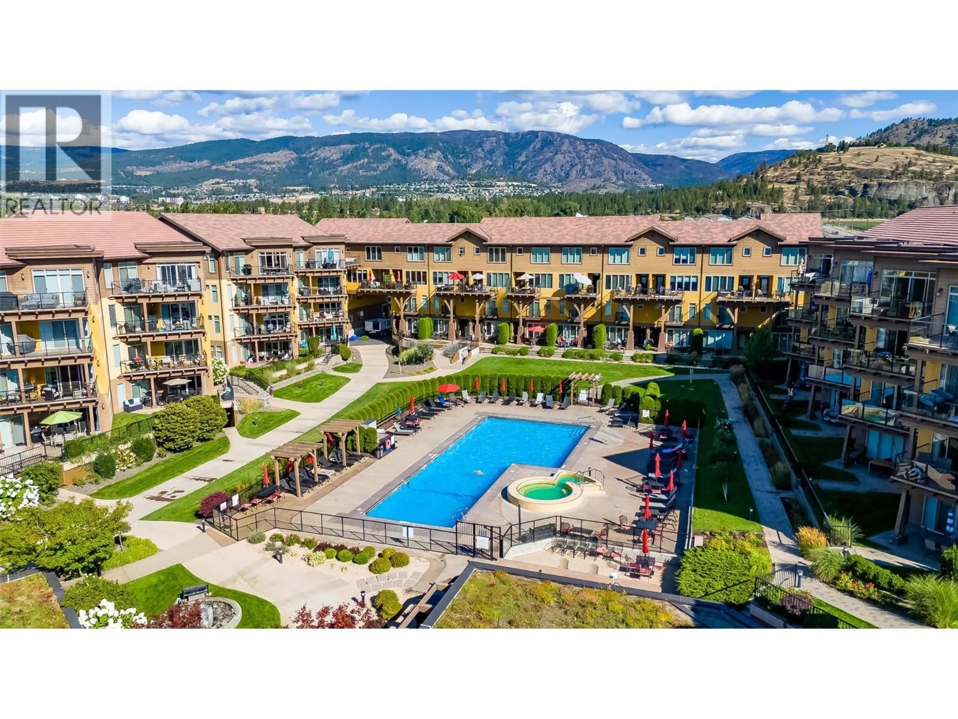 A pic from outside/outdoor area/front of a property/back of a property/a pic from drone, mountain view for 2102 - 4042 PRITCHARD DRIVE, West Kelowna British Columbia V4T3E4