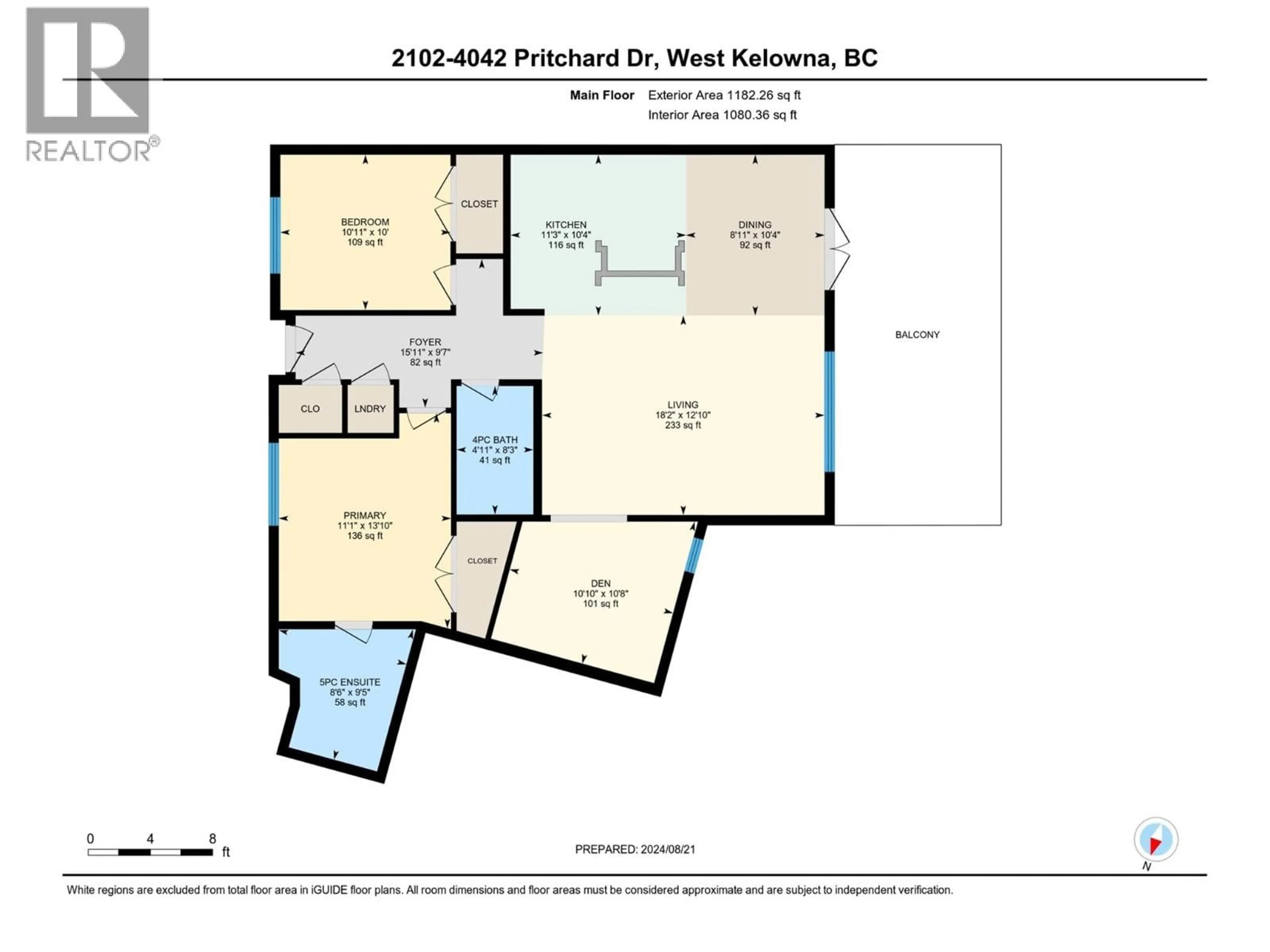 Floor plan for 2102 - 4042 PRITCHARD DRIVE, West Kelowna British Columbia V4T3E4