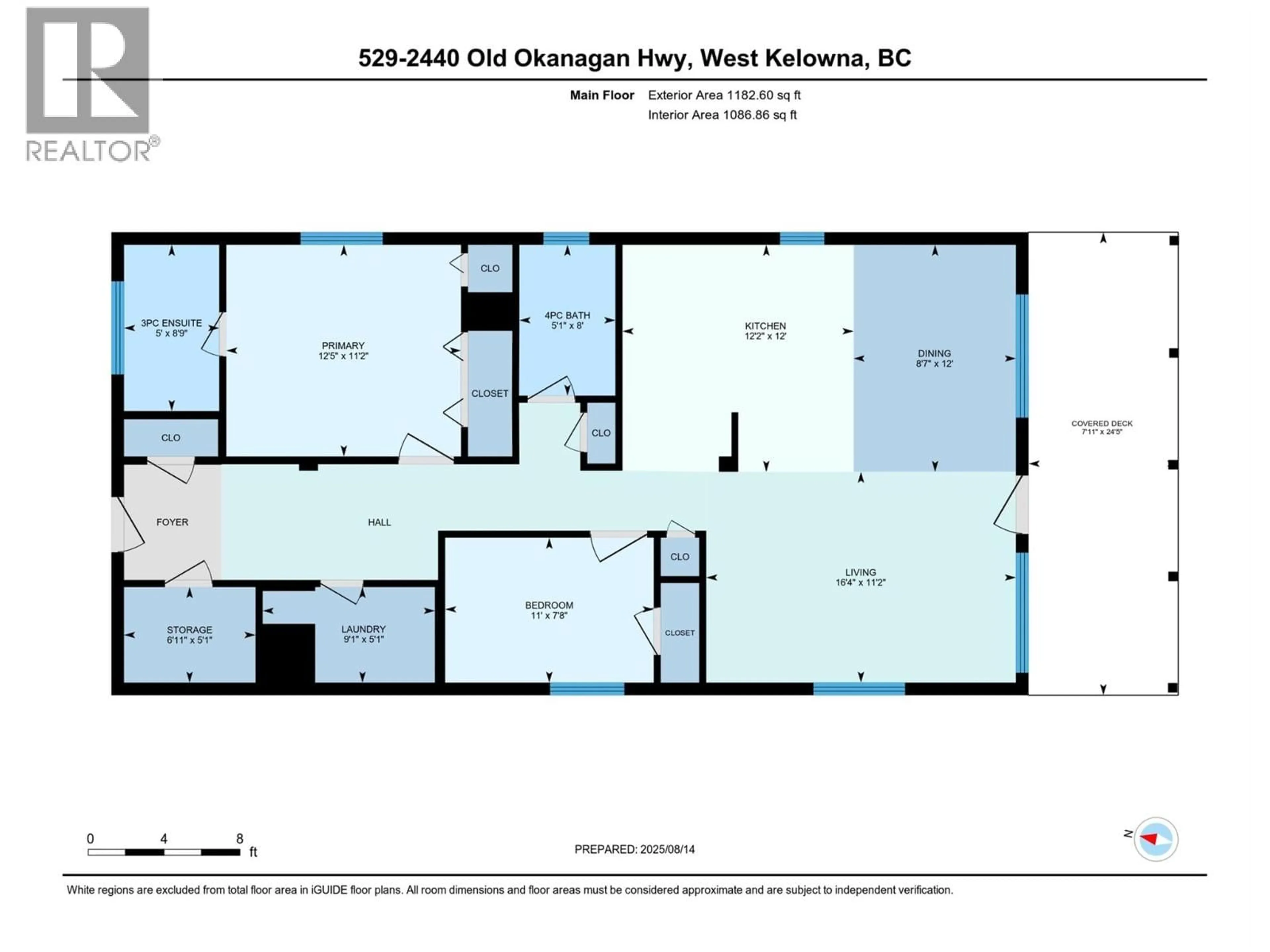Floor plan for 529 - 2440 OLD OKANAGAN HIGHWAY, West Kelowna British Columbia V4T3A3