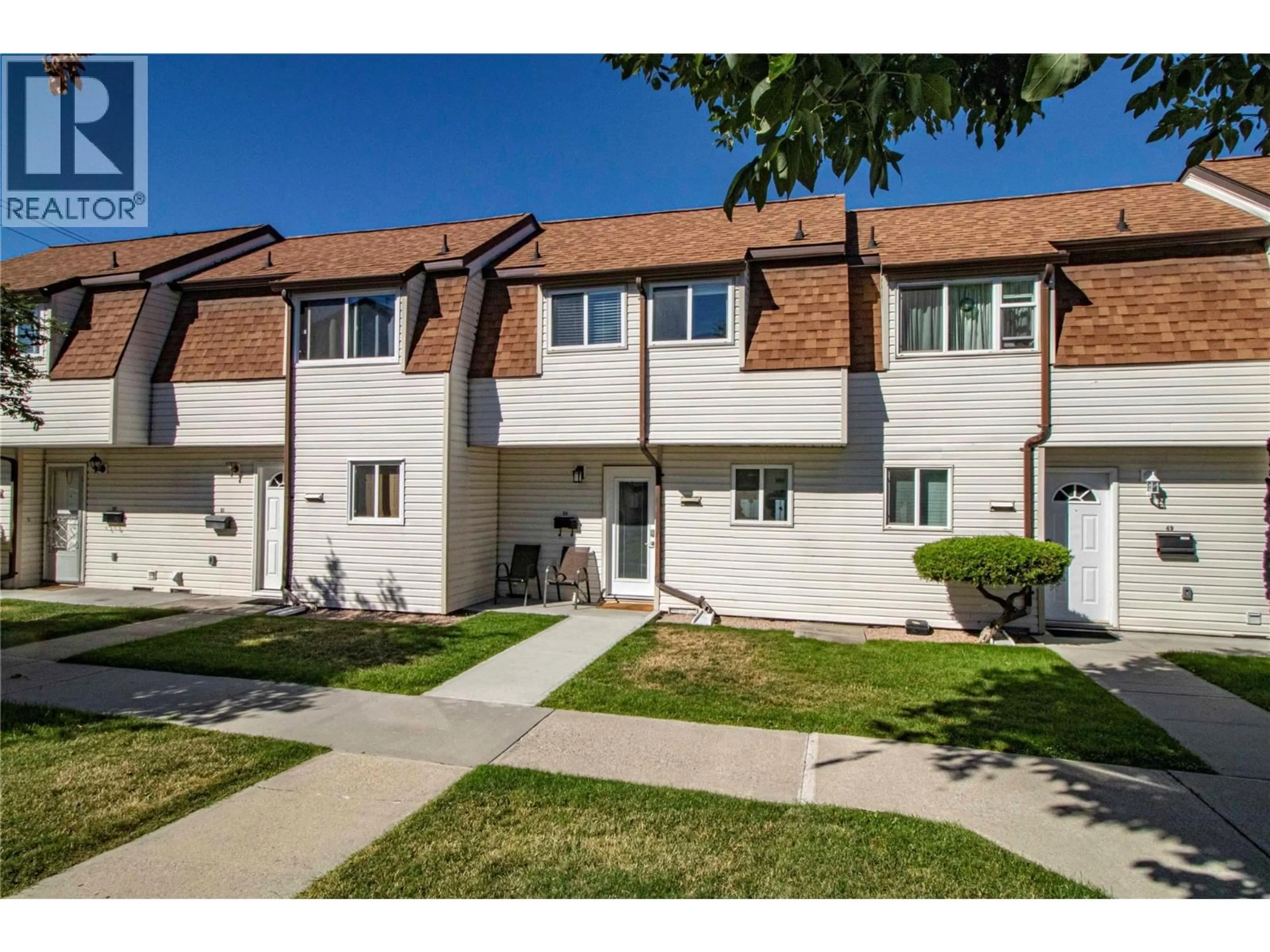A pic from outside/outdoor area/front of a property/back of a property/a pic from drone, street for 50 - 2250 BASKIN STREET, Penticton British Columbia V2A6Y3